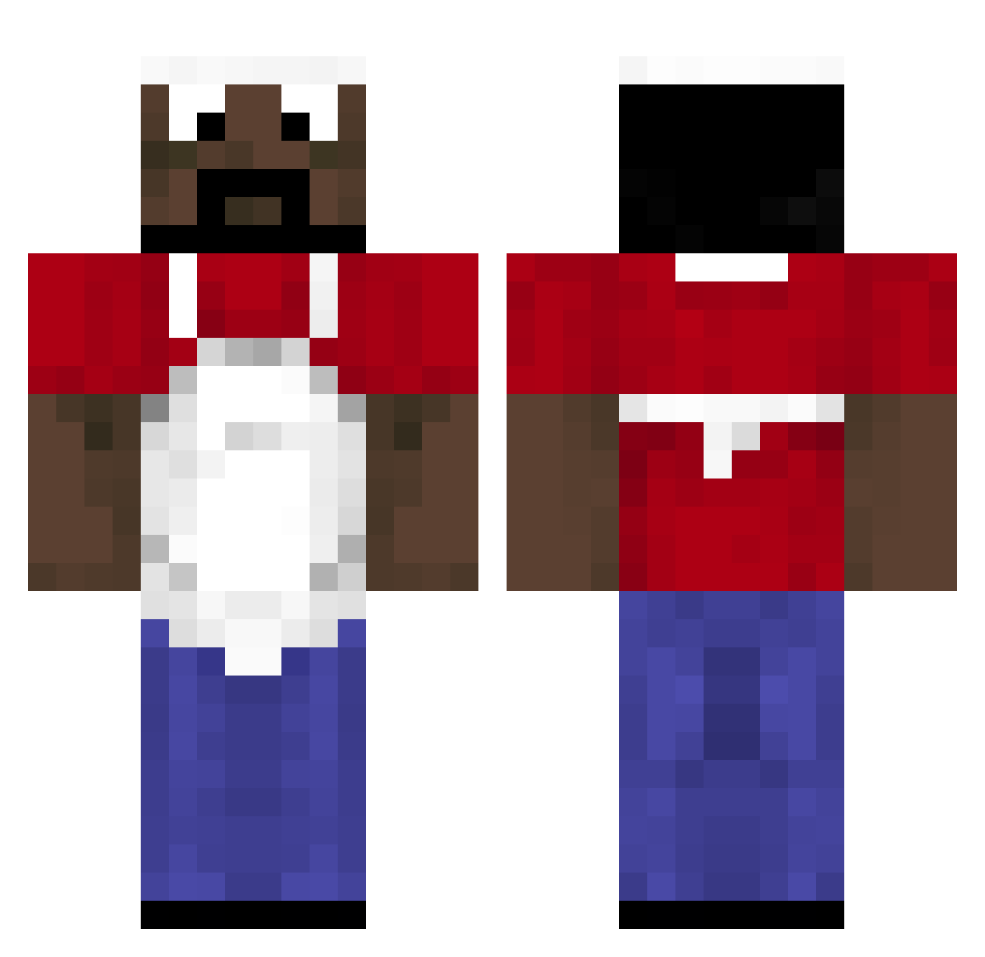 m4ra3 Minecraft skin, front and back view