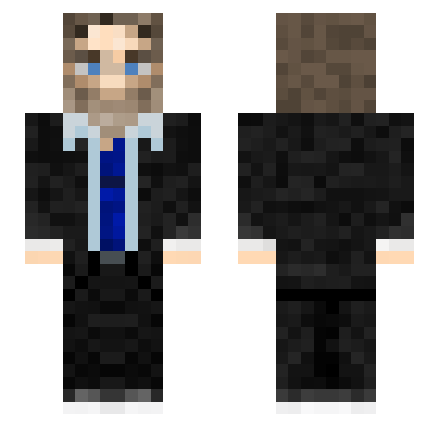 Swaggerb0y1223 Minecraft skin, front and back view