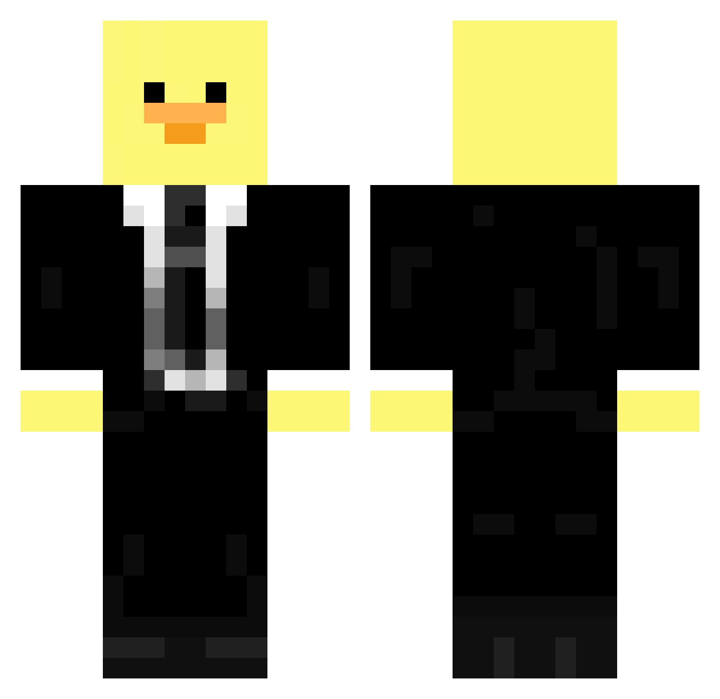 DragonStar_5000 Minecraft skin, front and back view