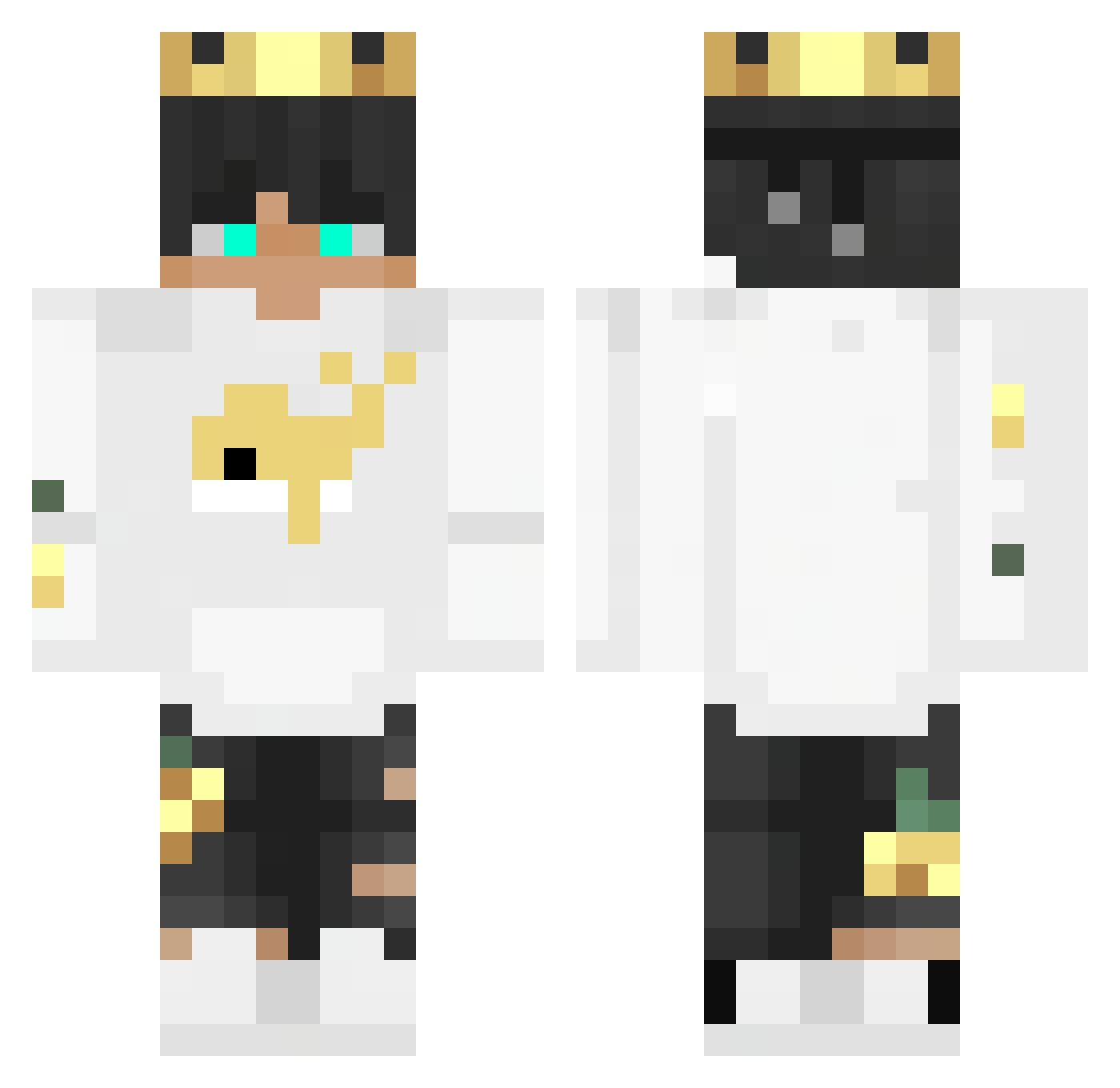 System280 Minecraft skin, front and back view