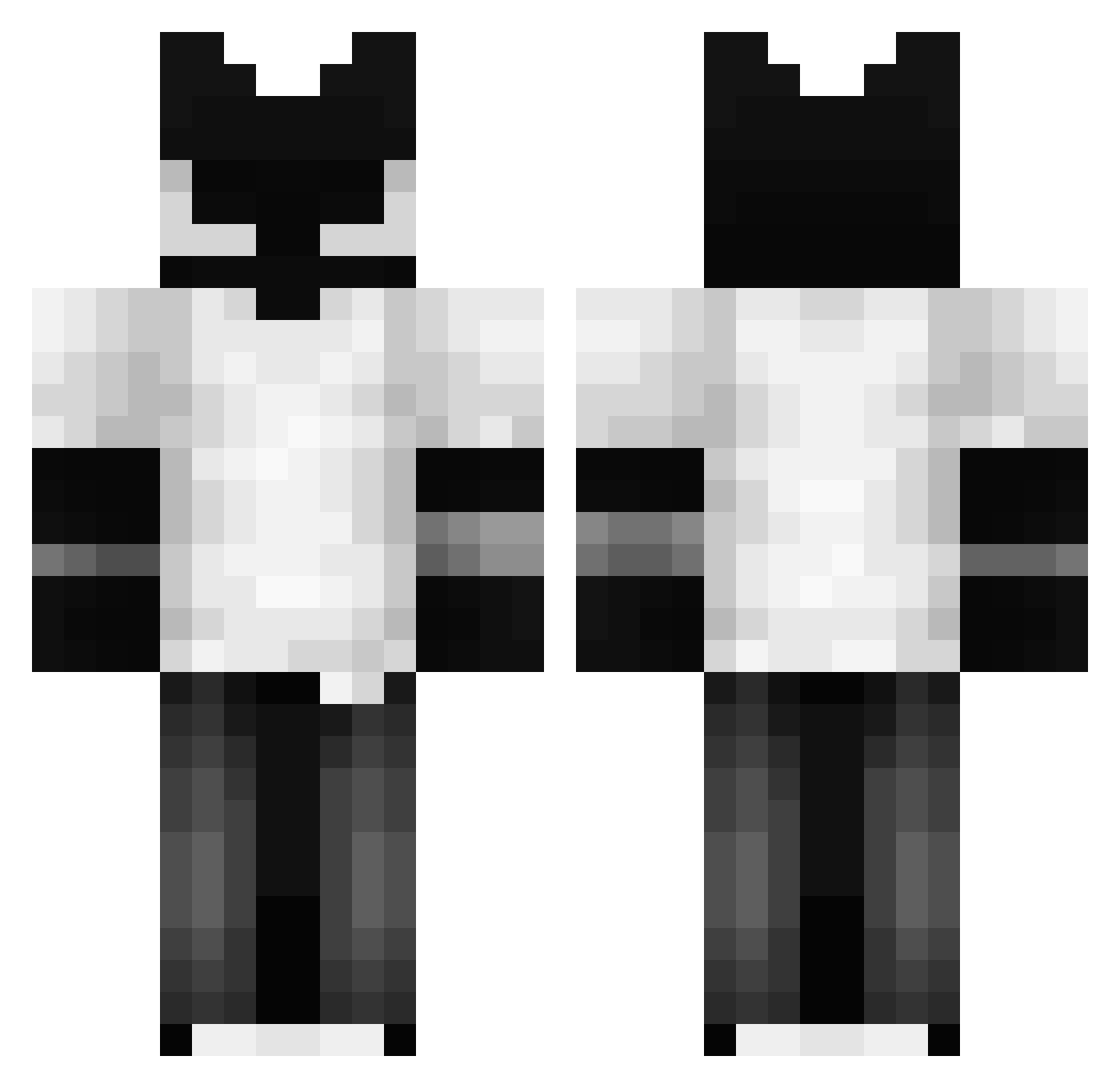 hakari579 Minecraft skin, front and back view