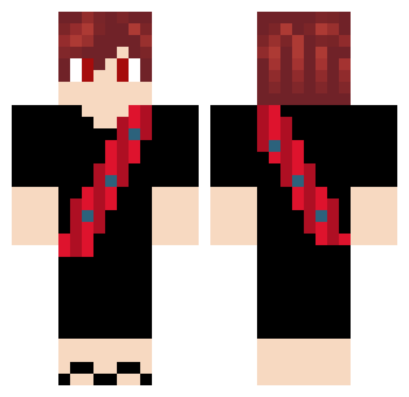 _Thirrr Minecraft skin, front and back view