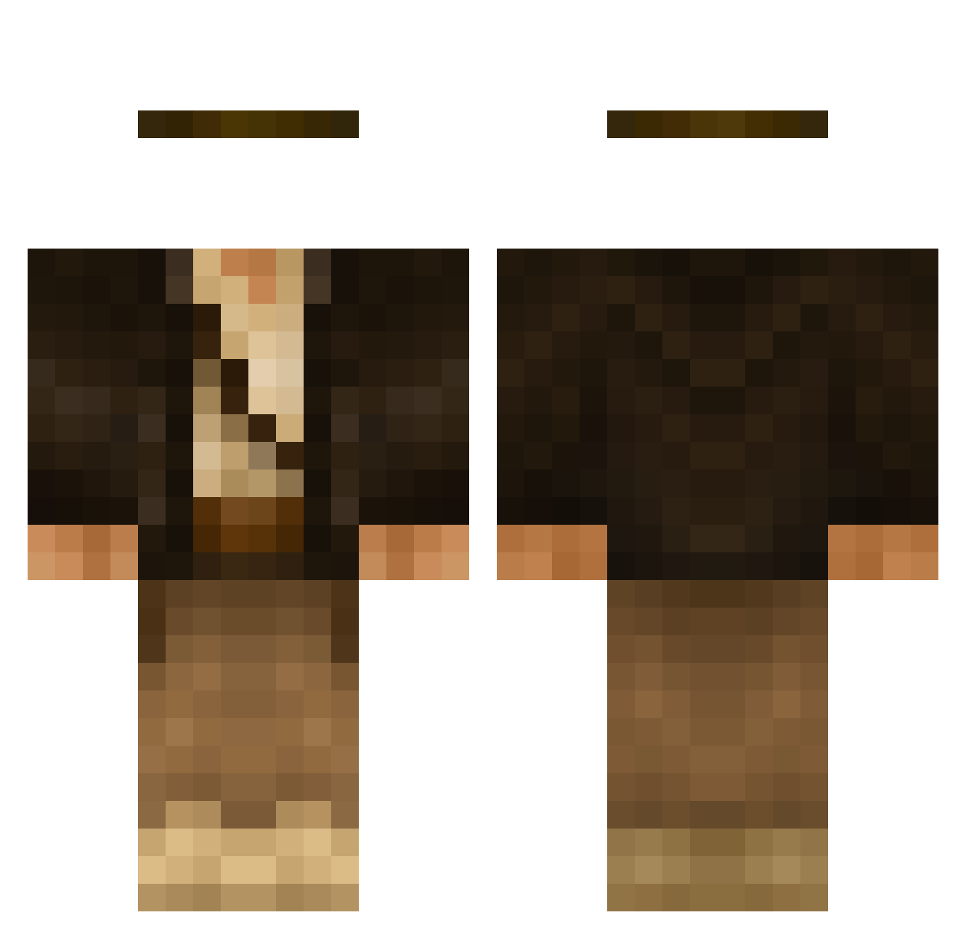leguanen137 Minecraft skin, front and back view