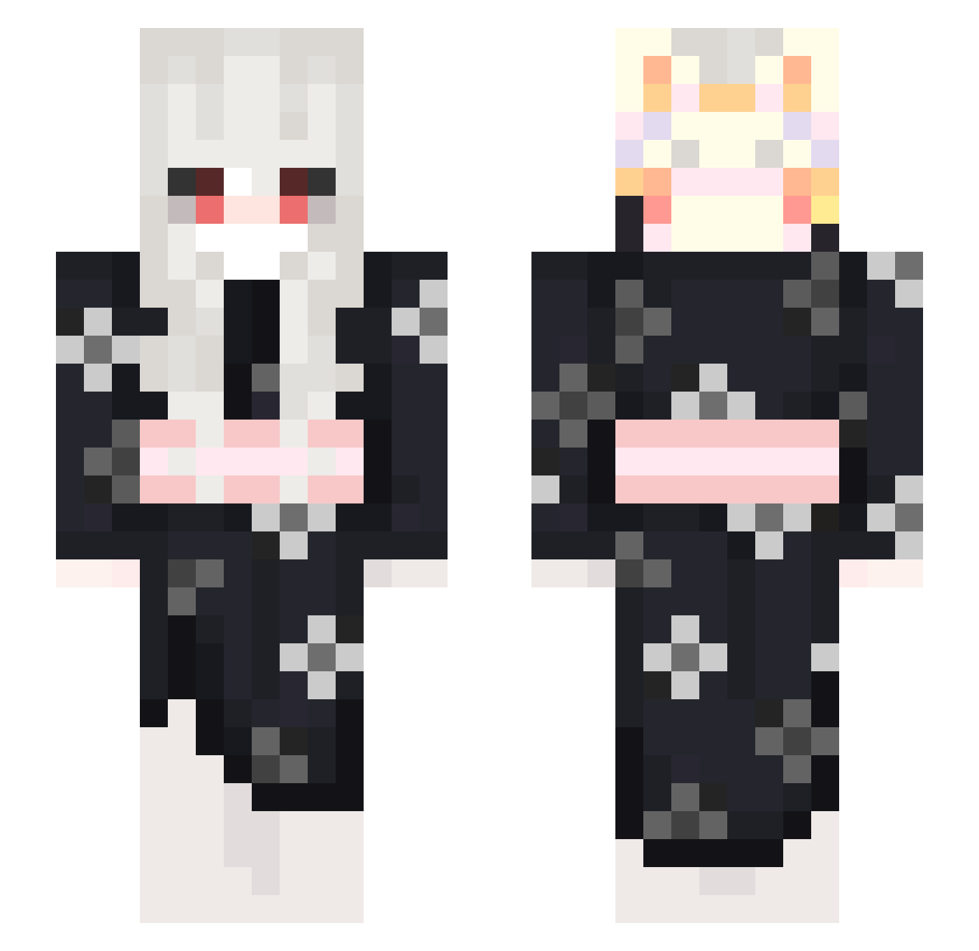 Ariranidd Minecraft skin, front and back view