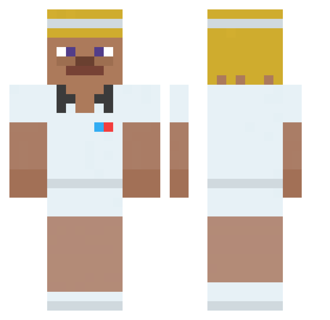 Rylic_ Minecraft skin, front and back view