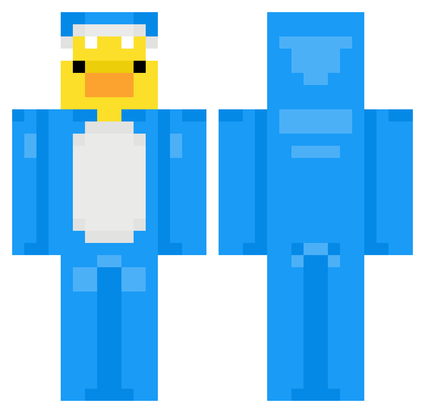 iri_23 Minecraft skin, front and back view