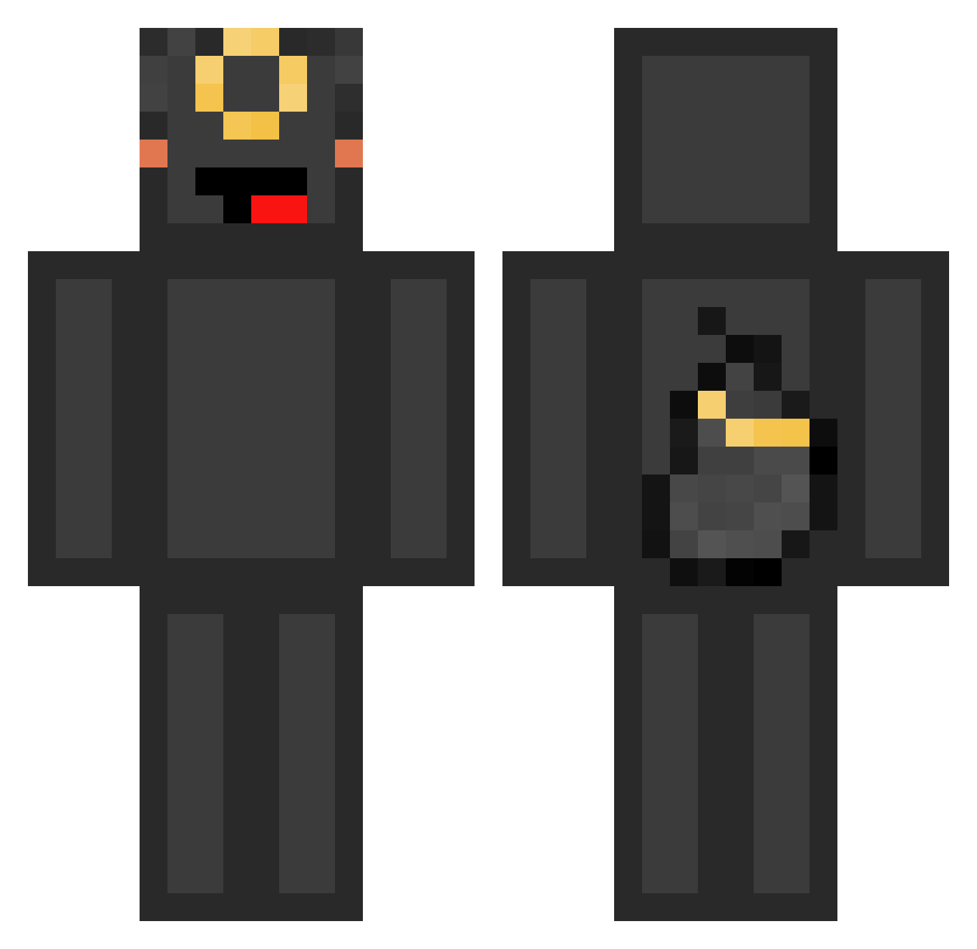 Soisauce4352 Minecraft skin, front and back view