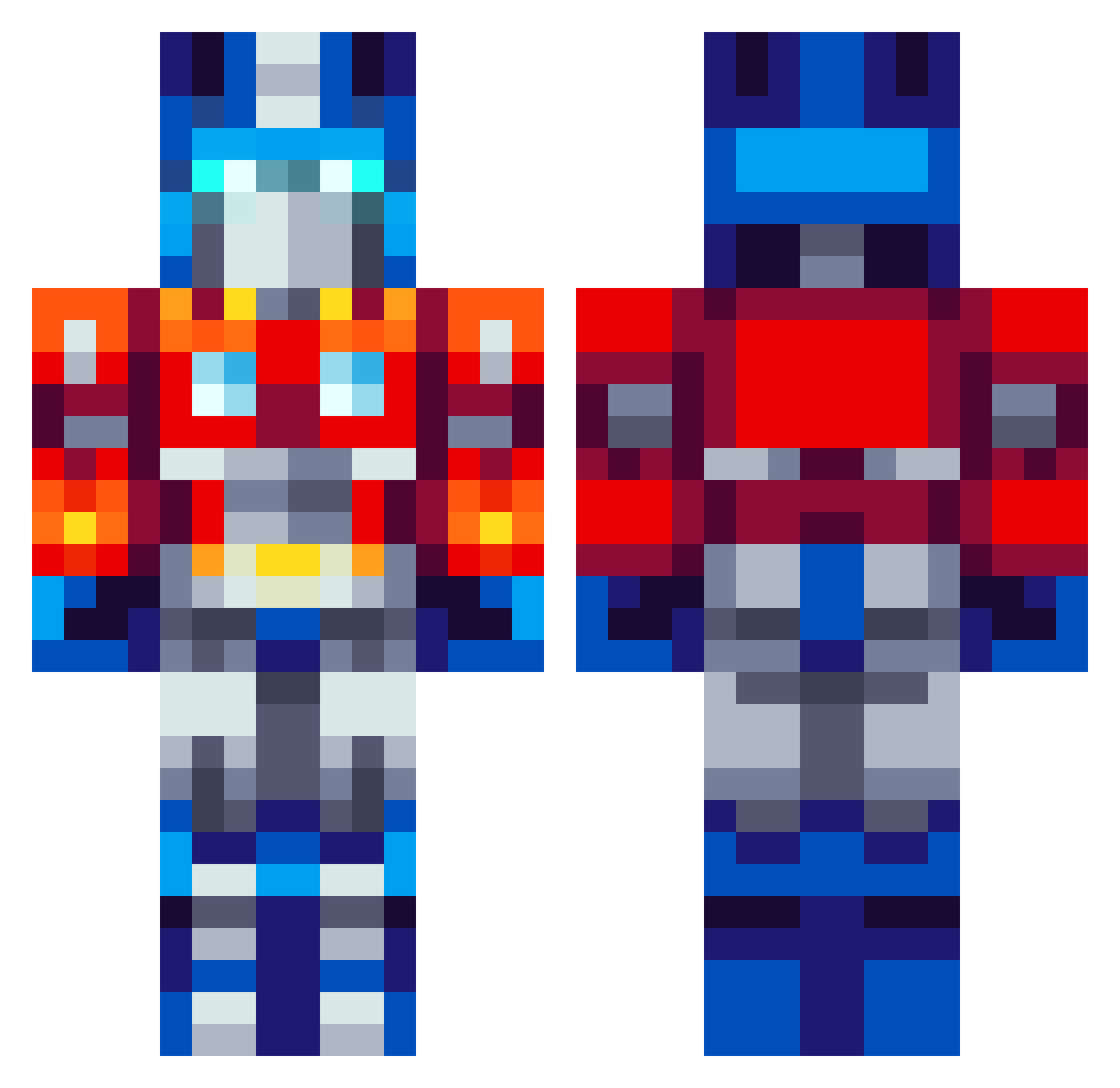 luca_ciao Minecraft skin, front and back view