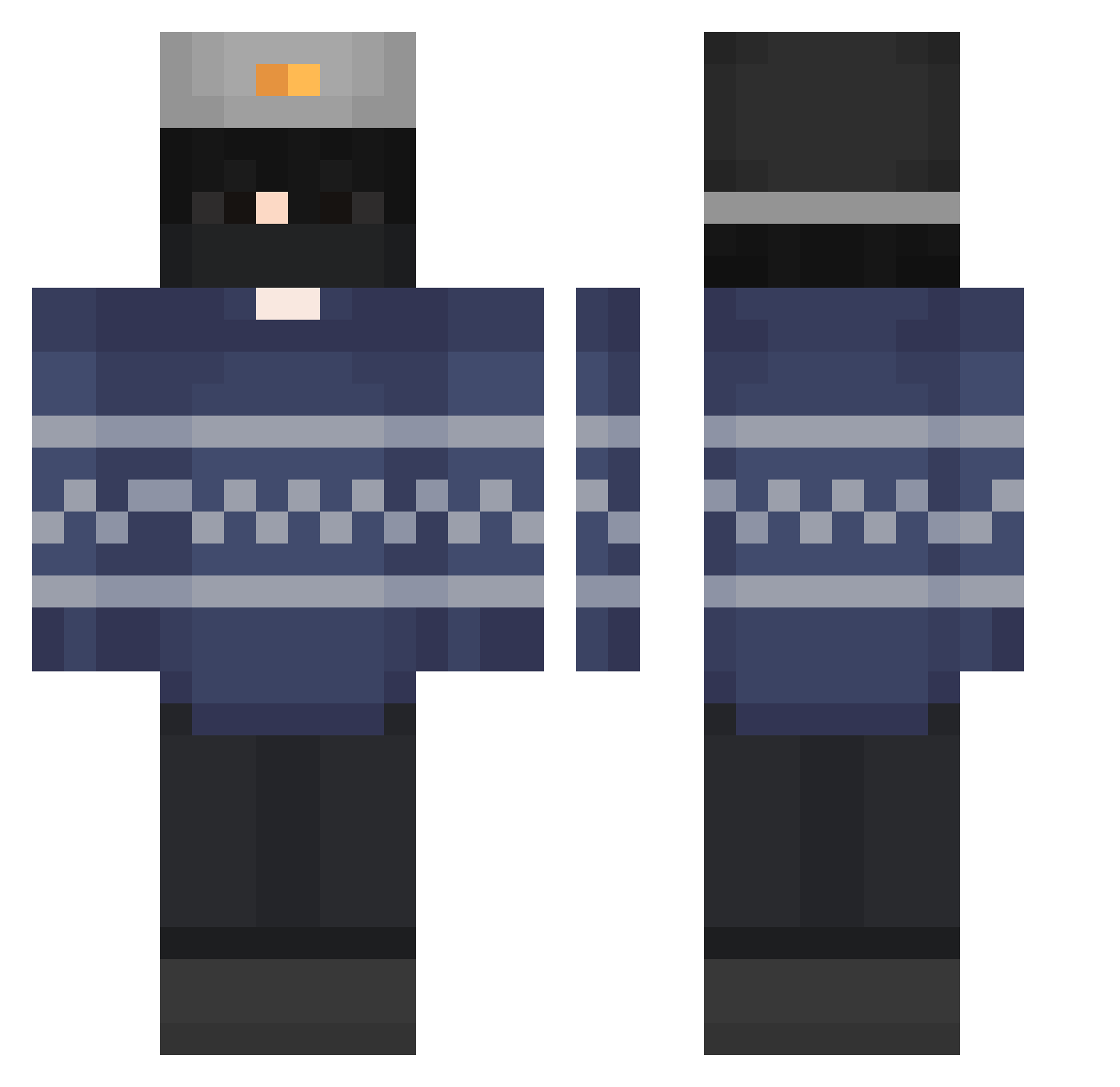 fbill1006 Minecraft skin, front and back view