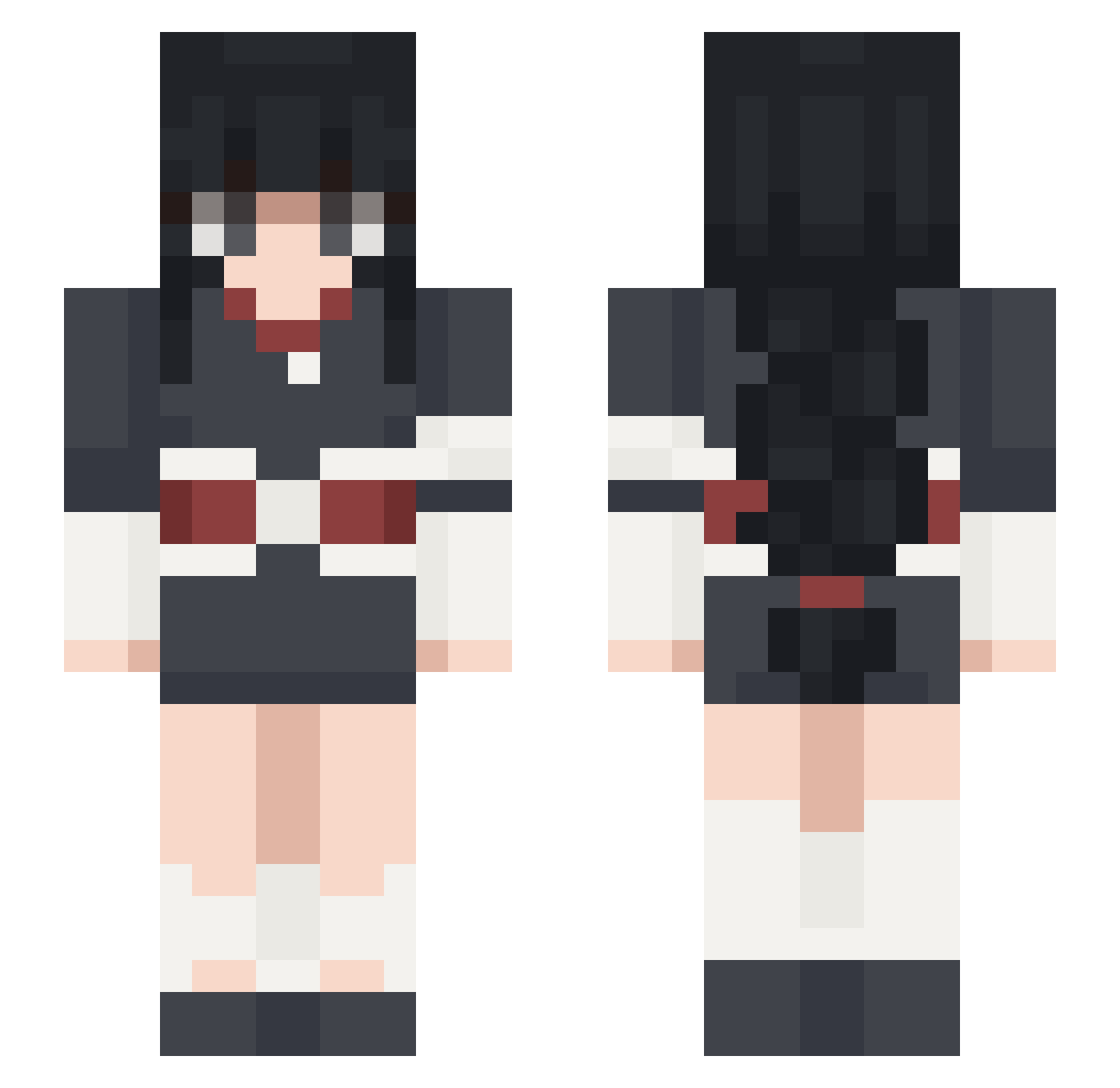 oKABRAo Minecraft skin, front and back view