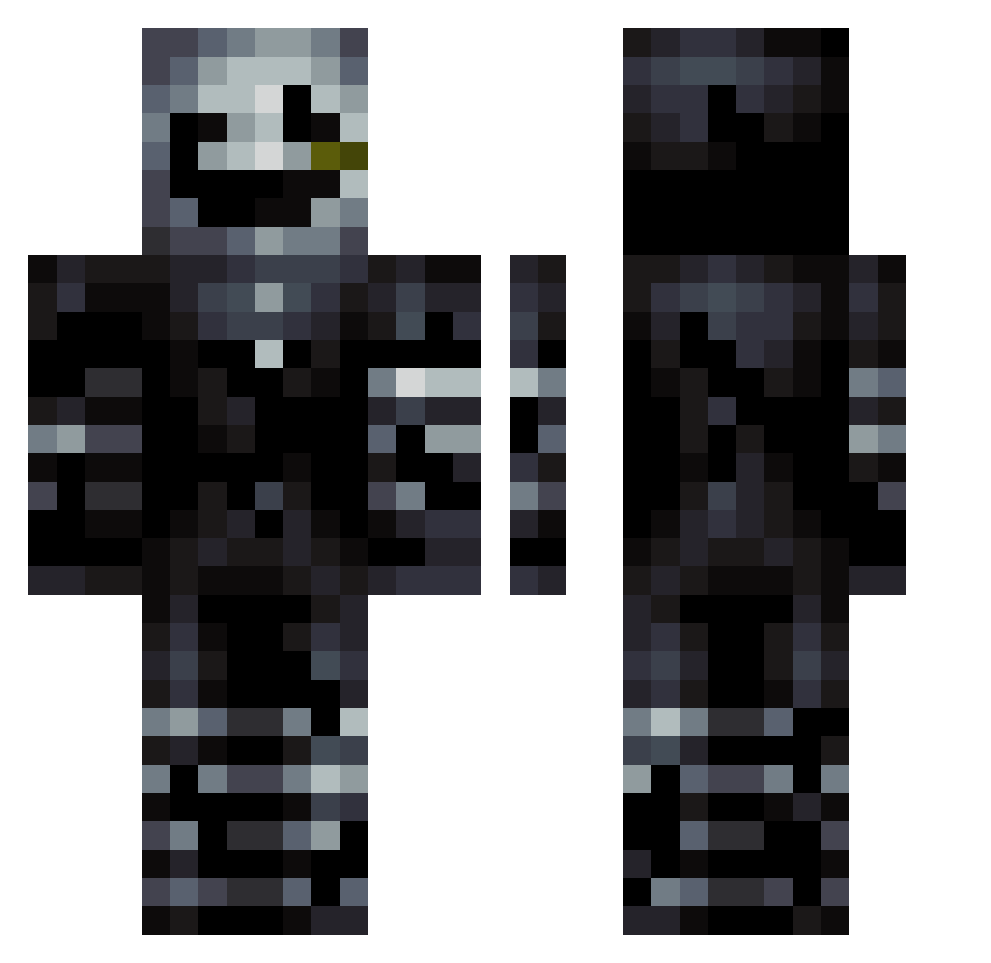 LorenzWarHier Minecraft skin, front and back view