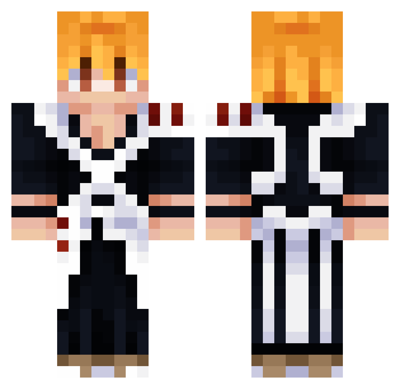 KingShob Minecraft skin, front and back view