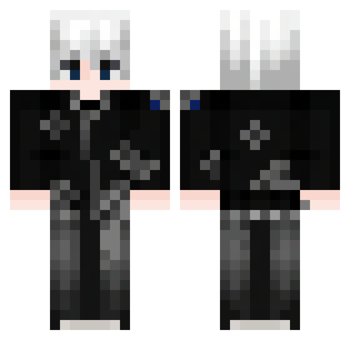 cjknddddd Minecraft skin, front and back view