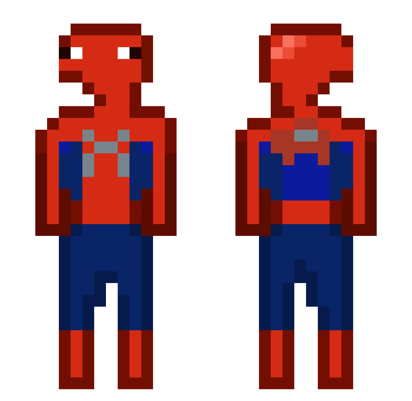 GurashiMc Minecraft skin, front and back view