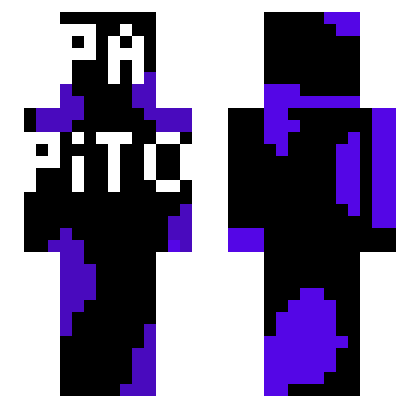 1Papitoo Minecraft skin, front and back view