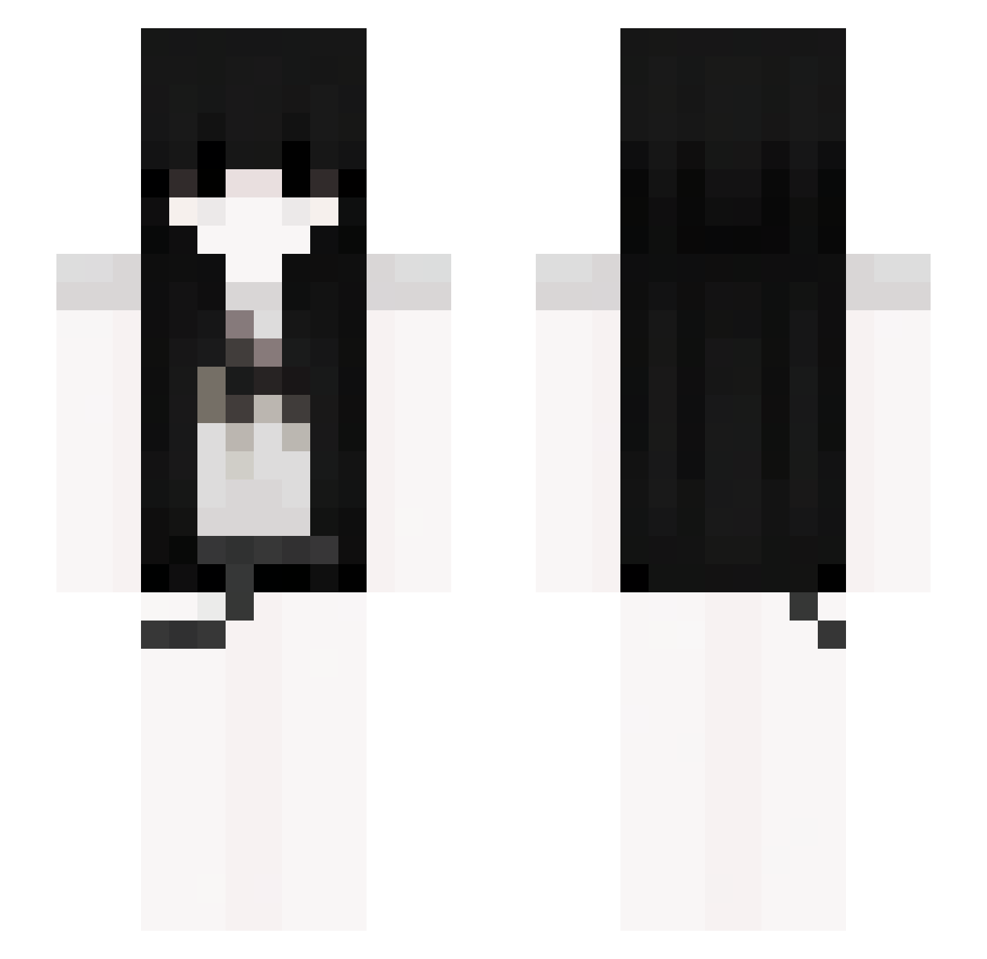 rhigueros Minecraft skin, front and back view