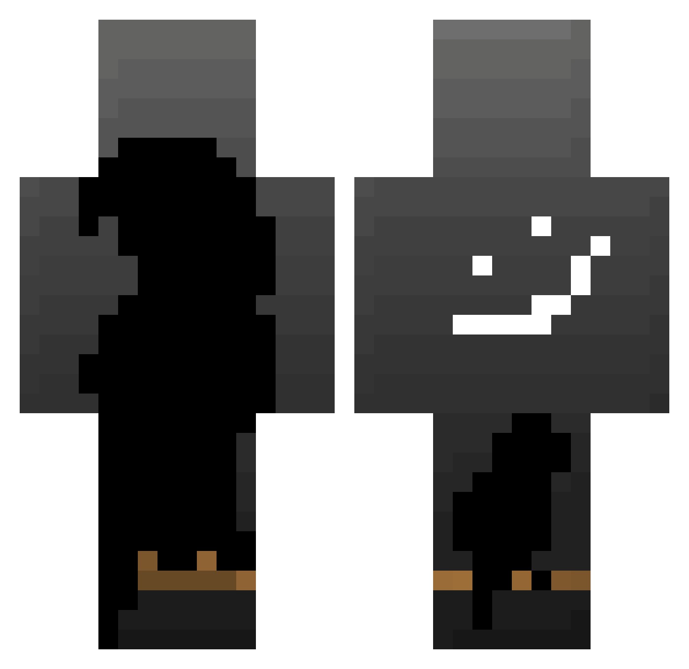 loverwl Minecraft skin, front and back view