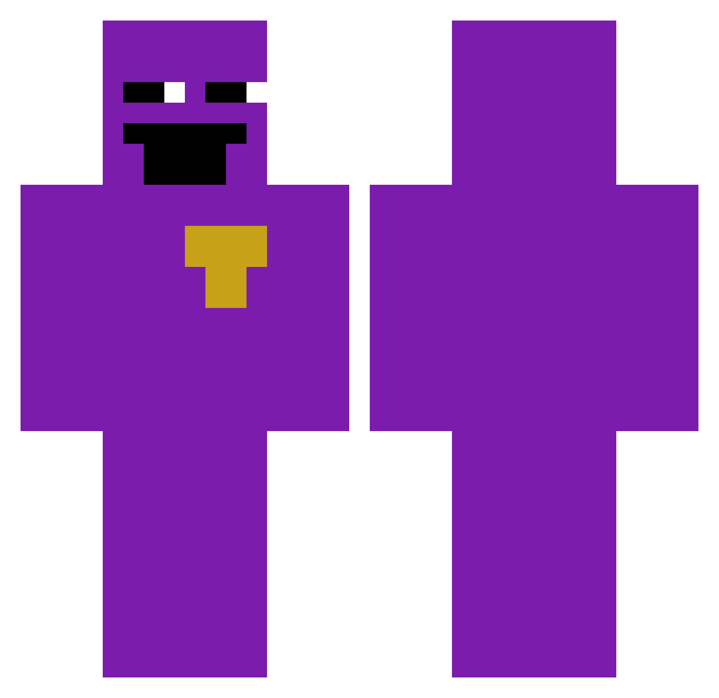 EgiBoi Minecraft skin, front and back view