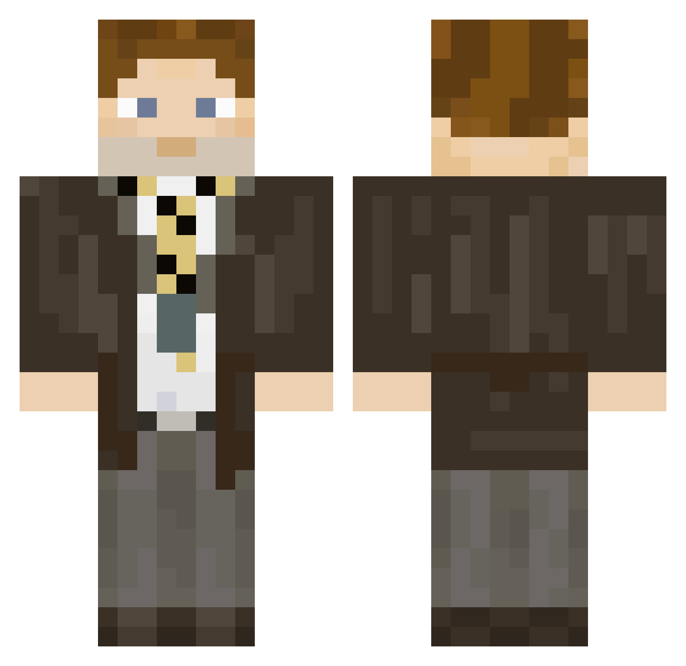 iamsimone Minecraft skin, front and back view