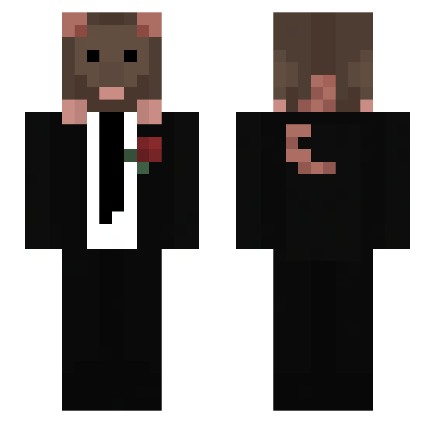 Valur_Sigurbjorn Minecraft skin, front and back view