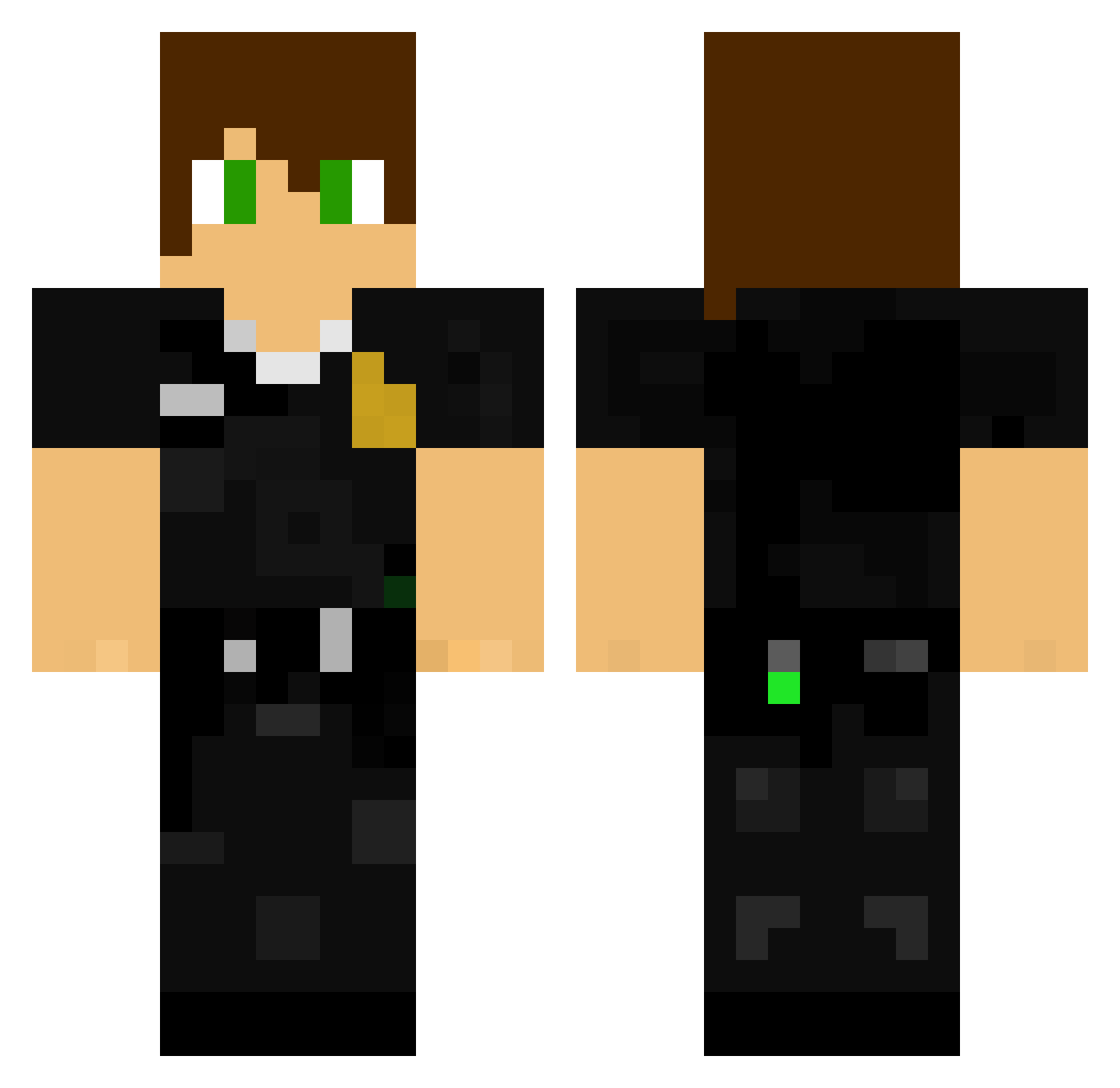 FunkoLegends4587 Minecraft skin, front and back view