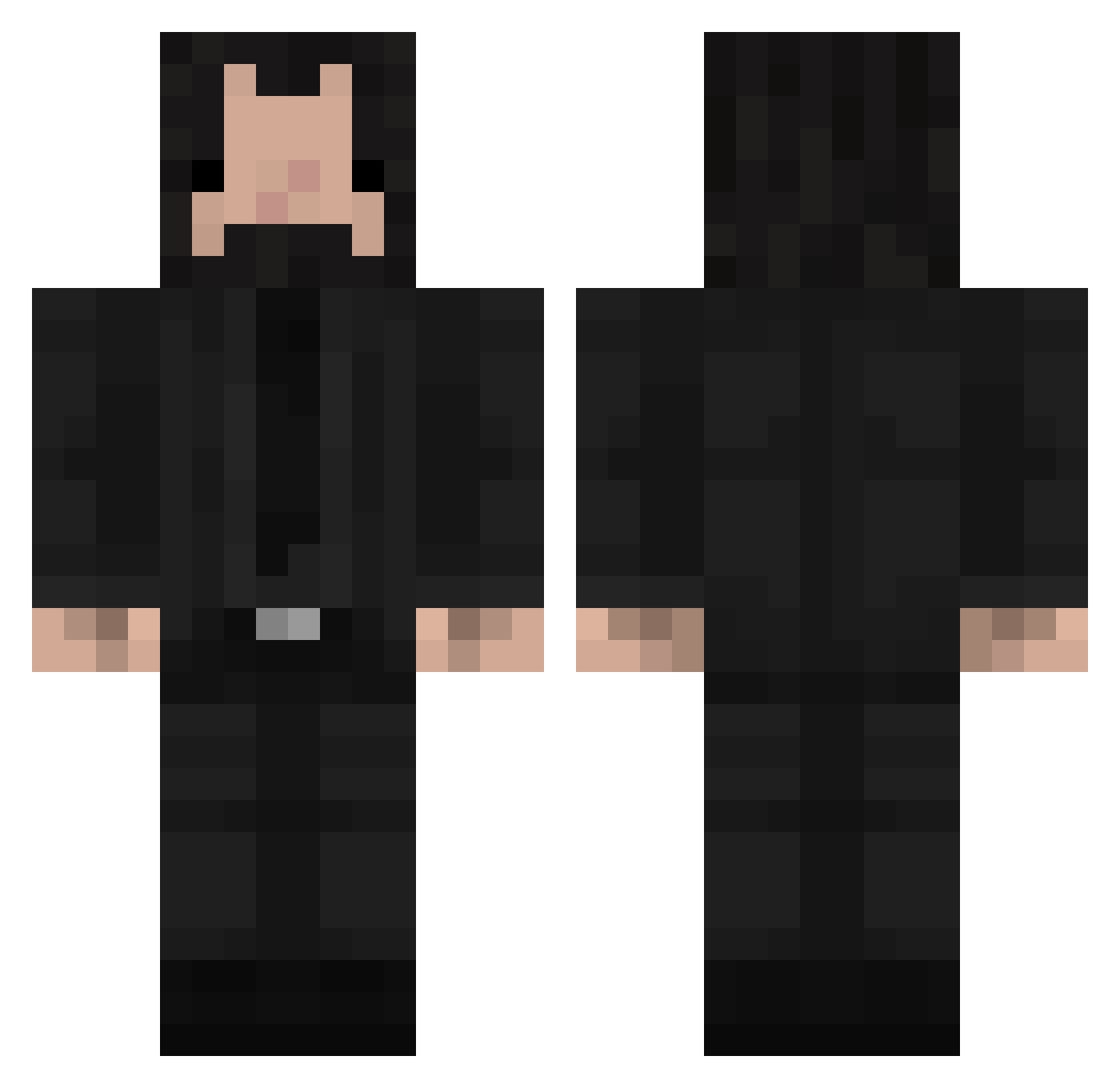 r123moore Minecraft skin, front and back view