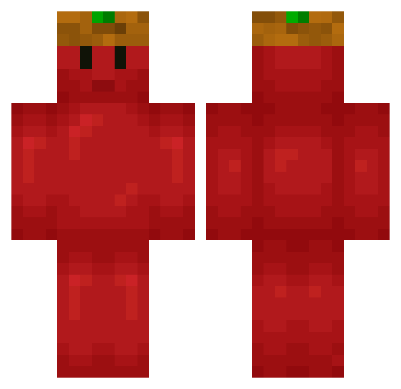 Kyra3003 Minecraft skin, front and back view