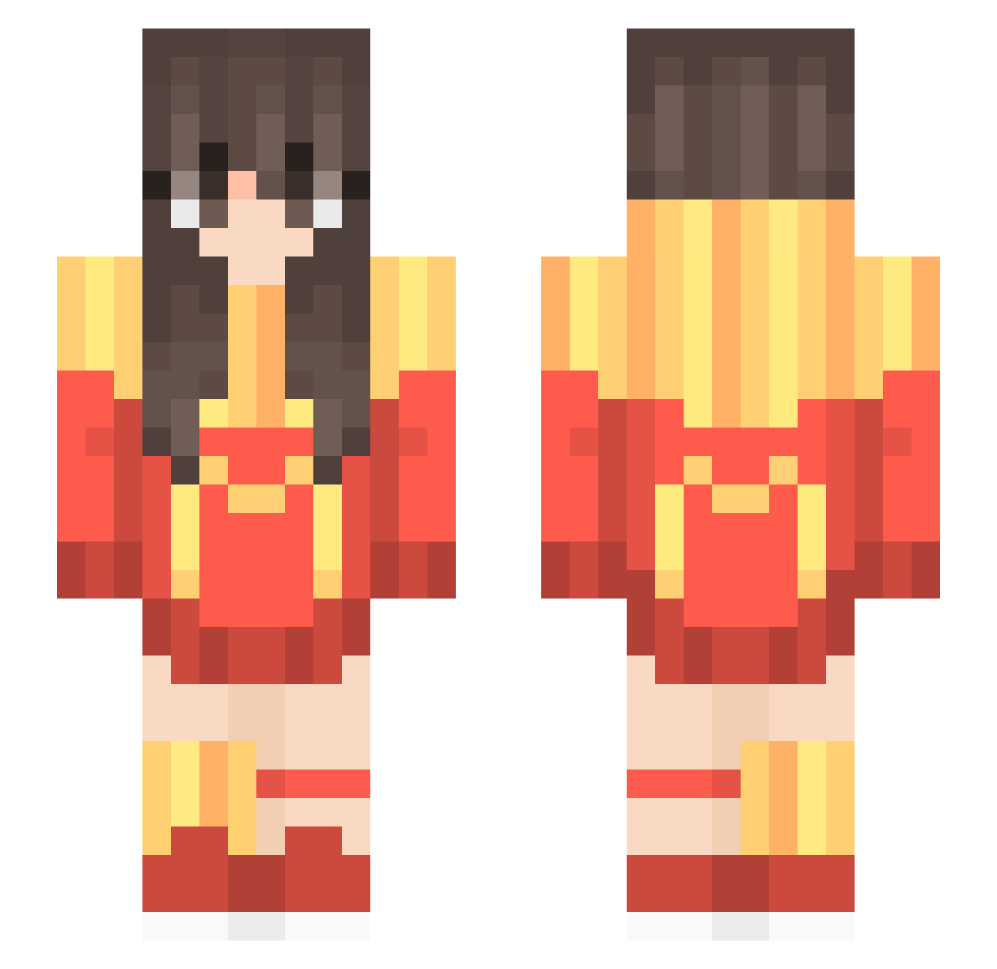 CulversWorker Minecraft skin, front and back view