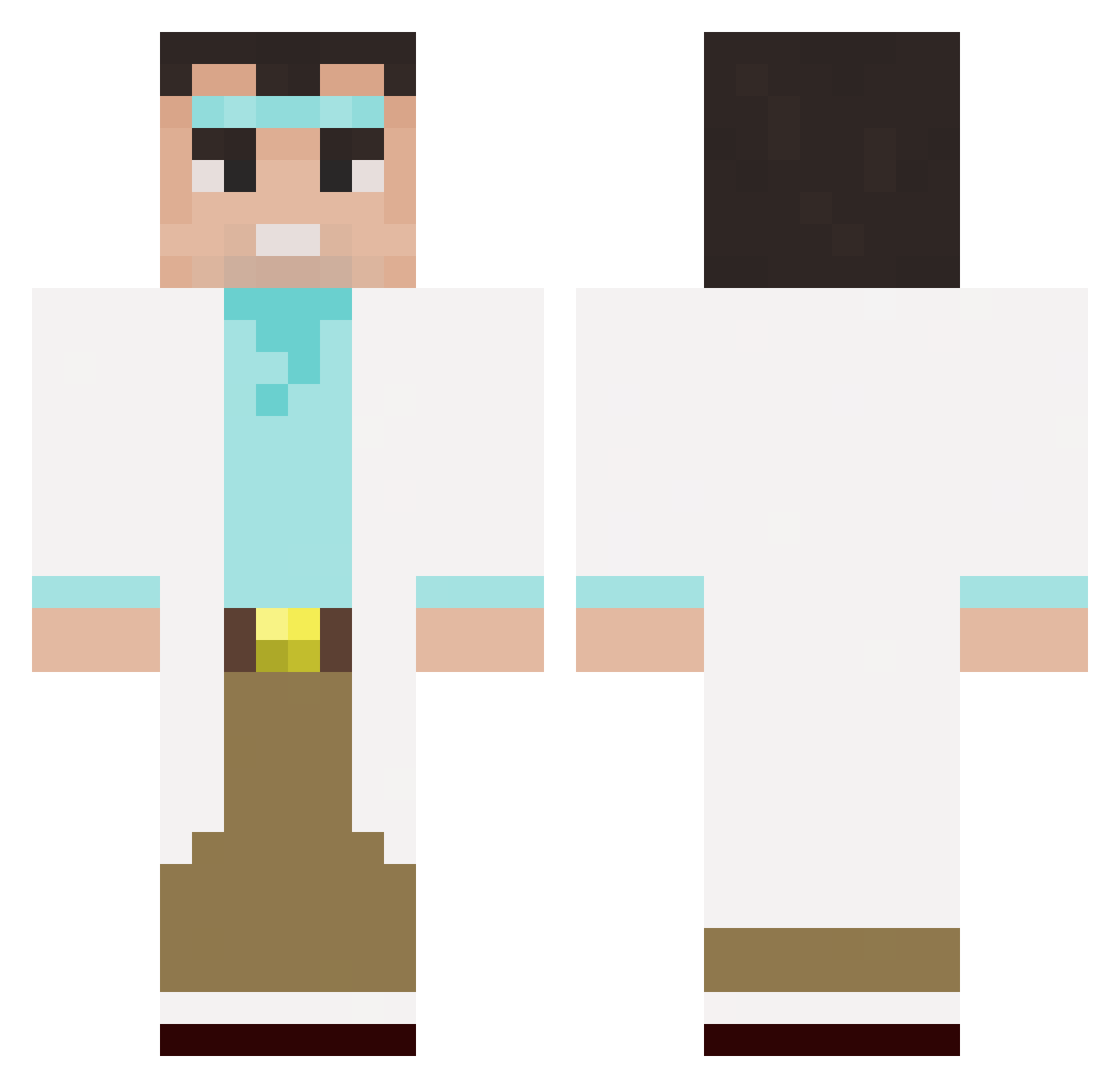 vi1606good Minecraft skin, front and back view
