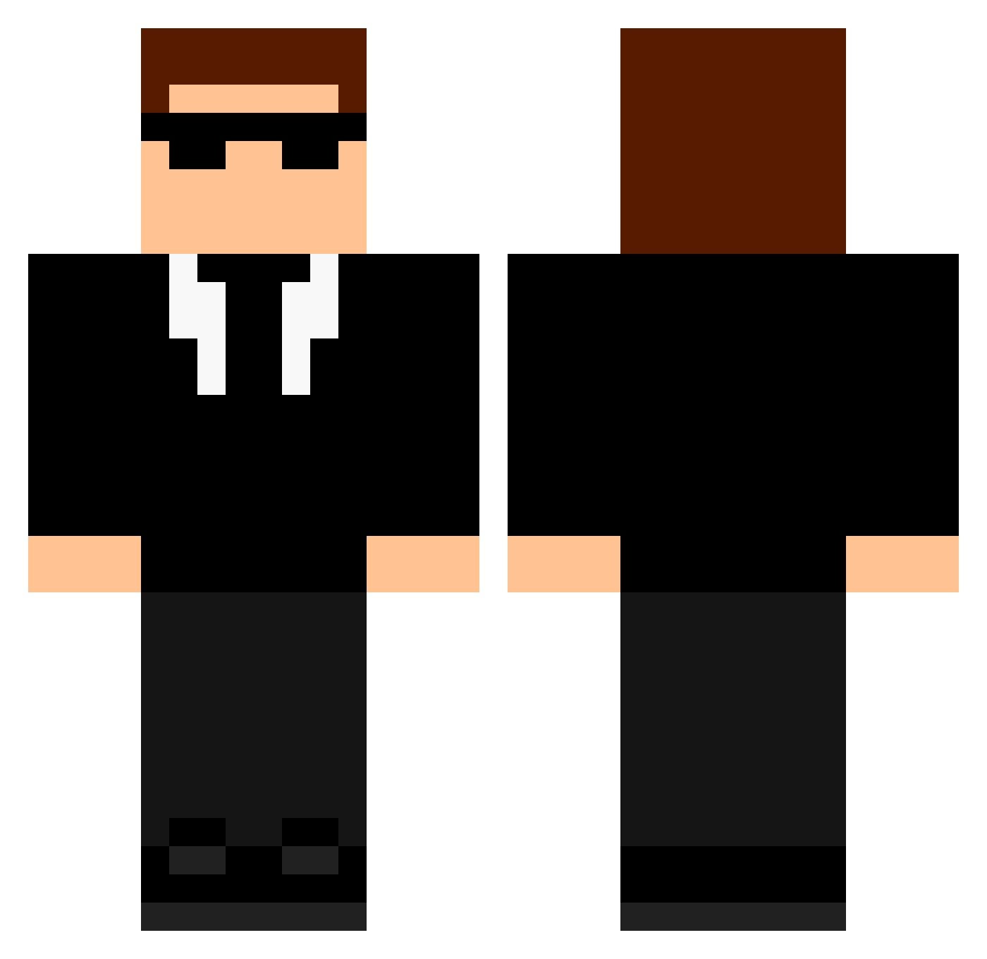 Onday131 Minecraft skin, front and back view