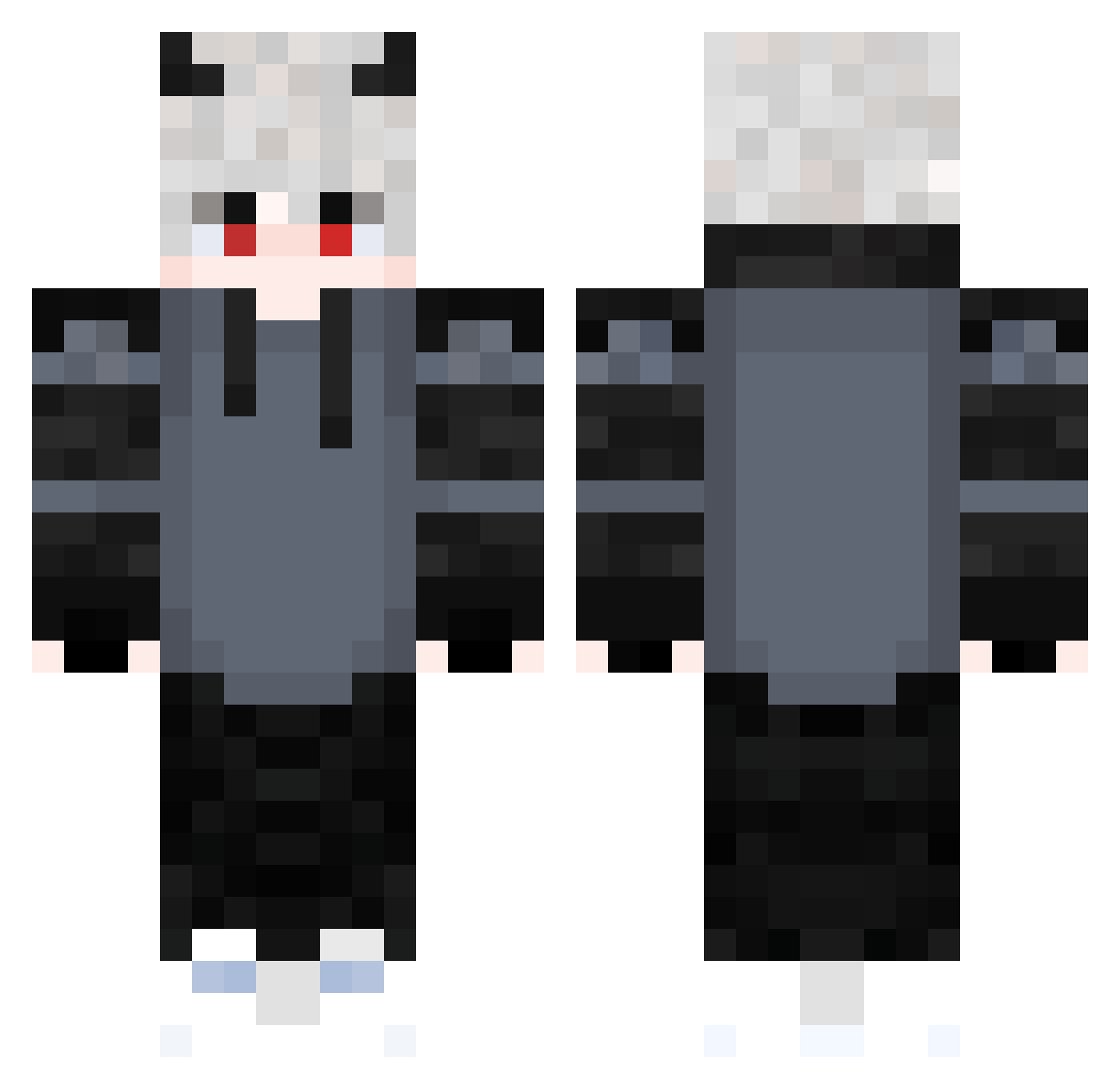 Black_Ryze_974 Minecraft skin, front and back view
