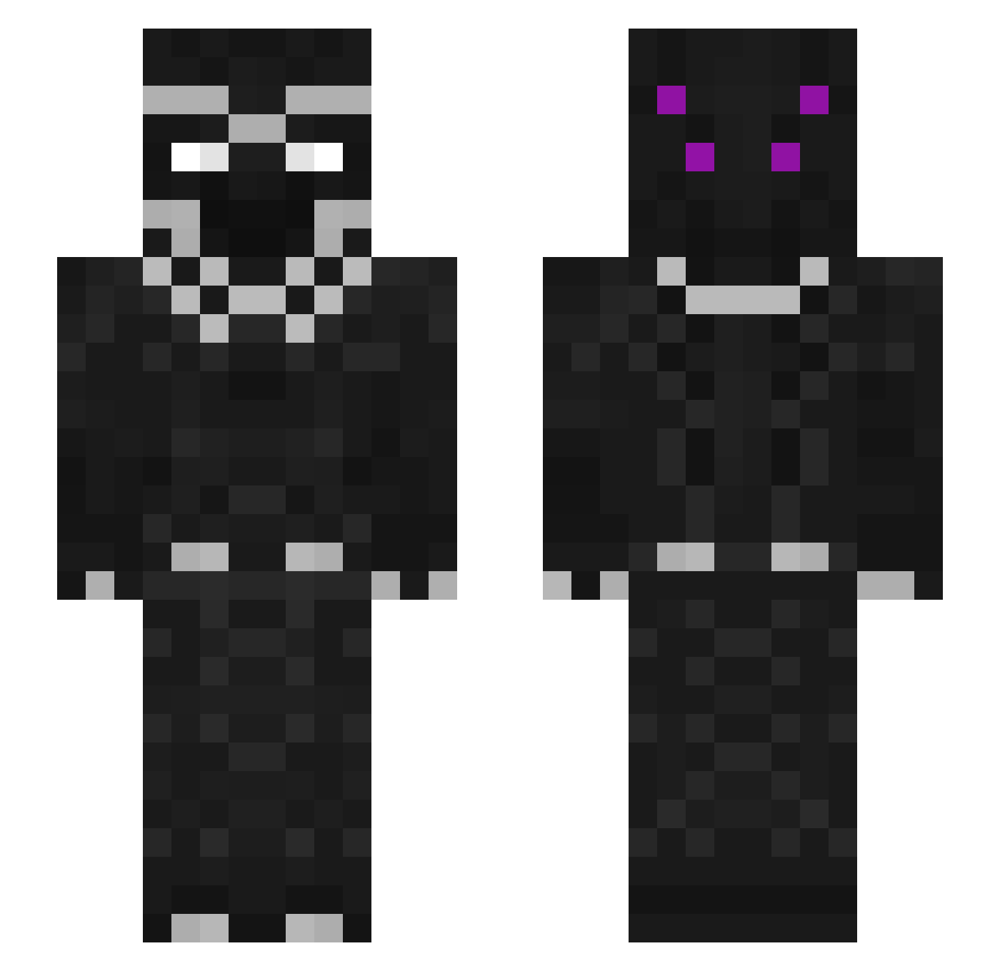 Shadow_203 Minecraft skin, front and back view