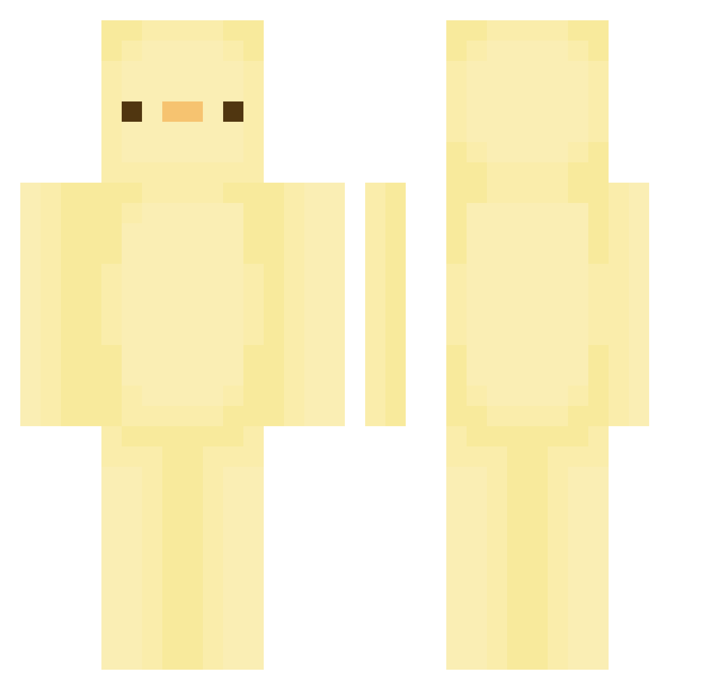 Soph1234 Minecraft skin, front and back view