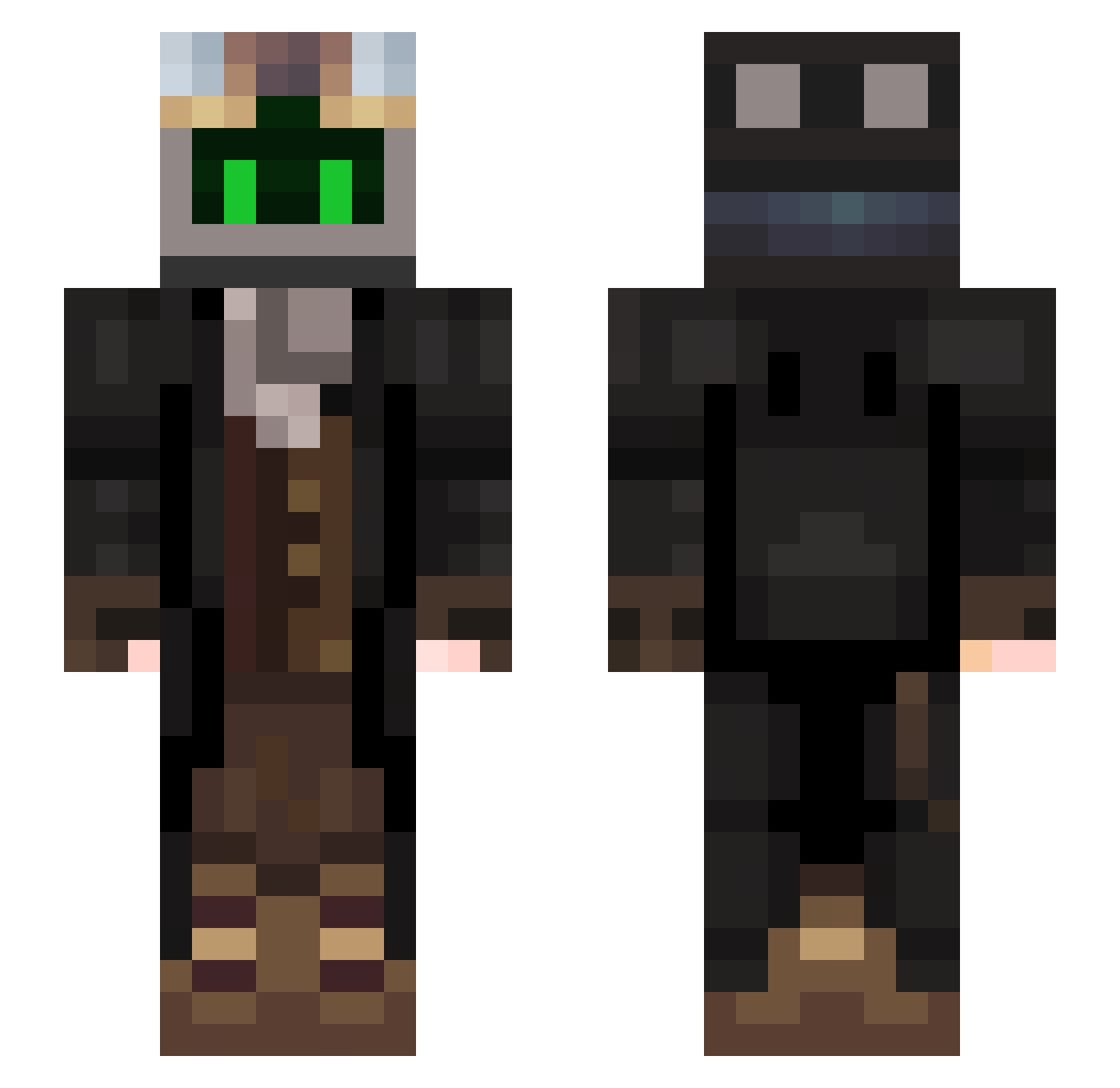 hisuizx0129 Minecraft skin, front and back view