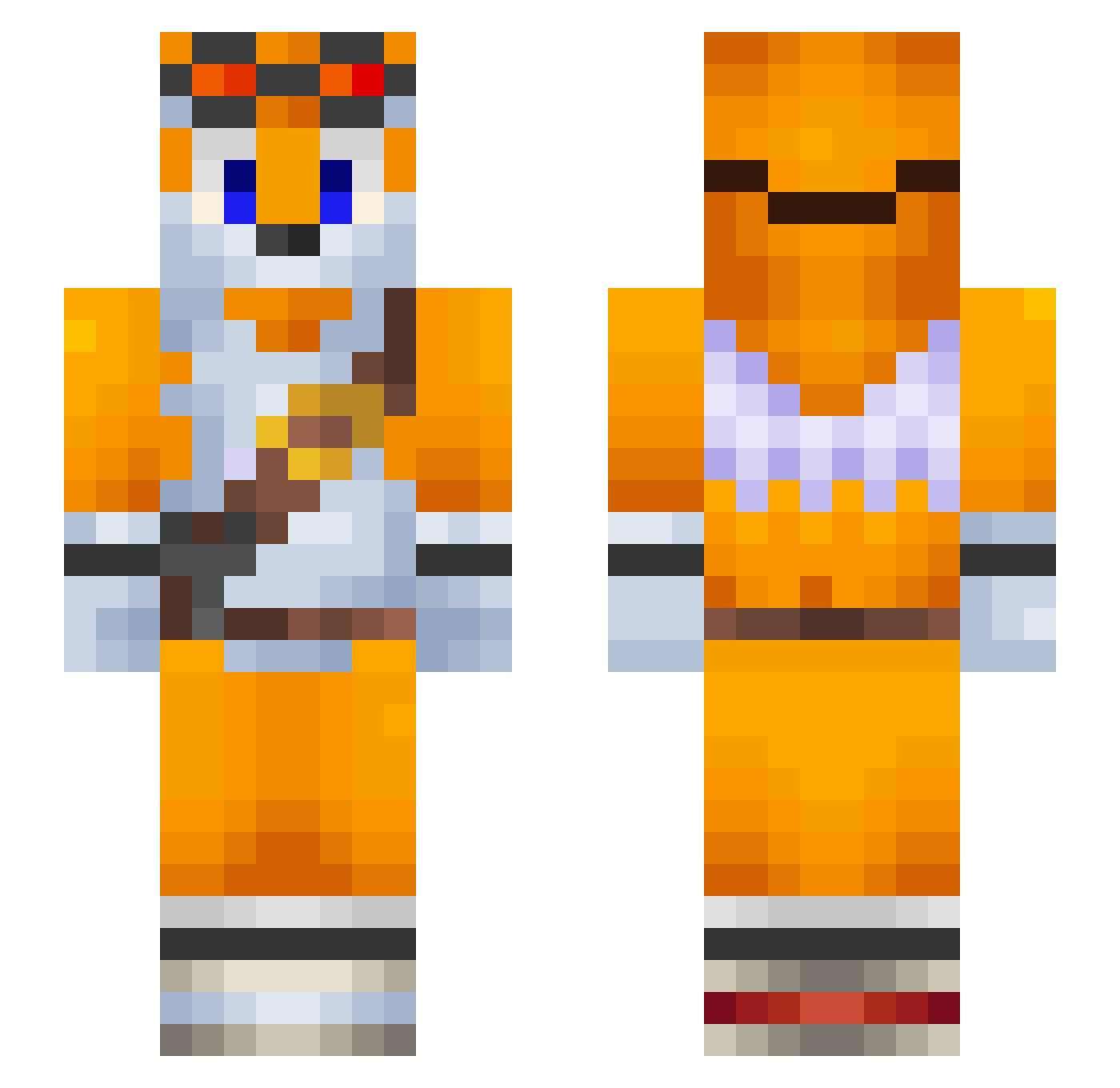 Taylix_2 Minecraft skin, front and back view