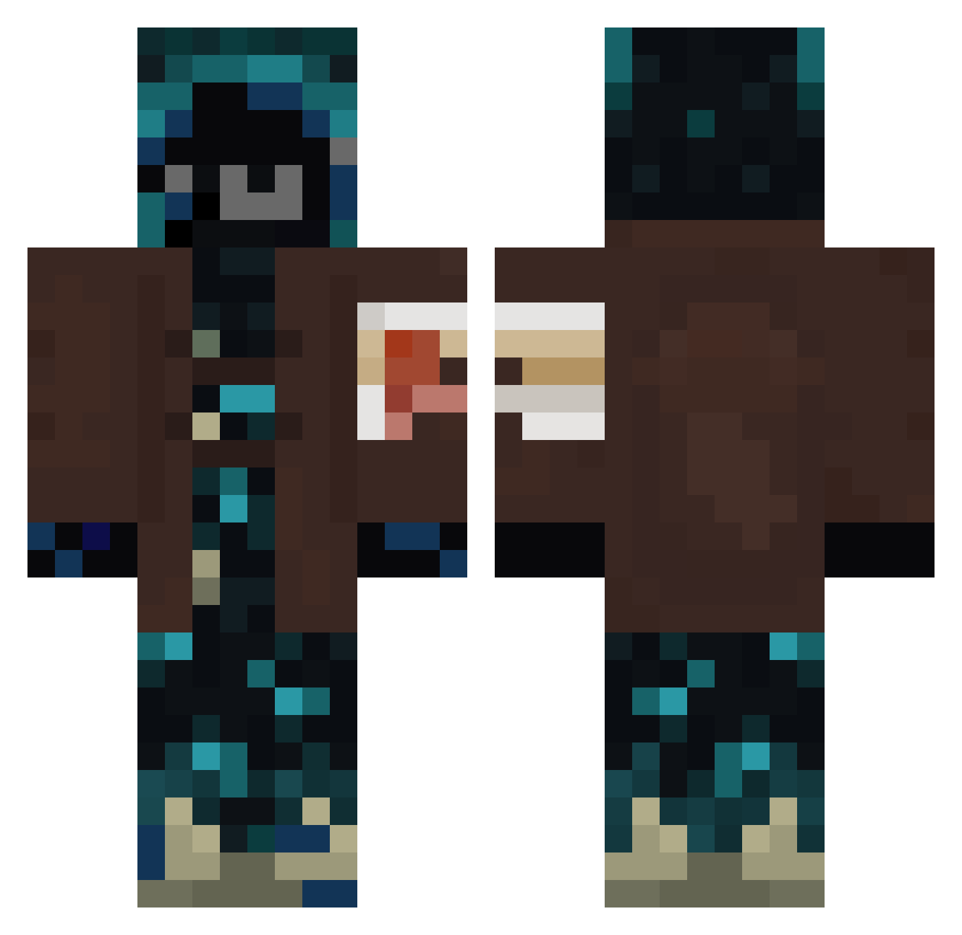 lunar_beanbag Minecraft skin, front and back view