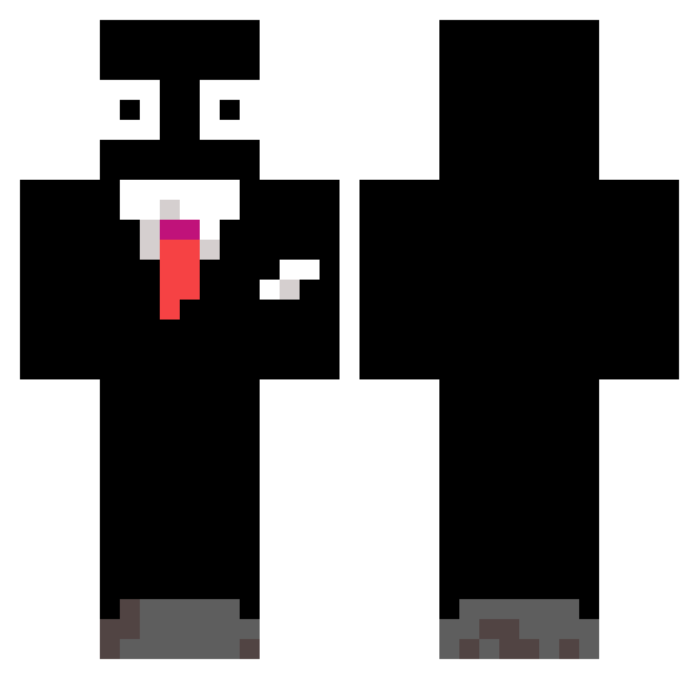 MR_GUCCI05 Minecraft skin, front and back view