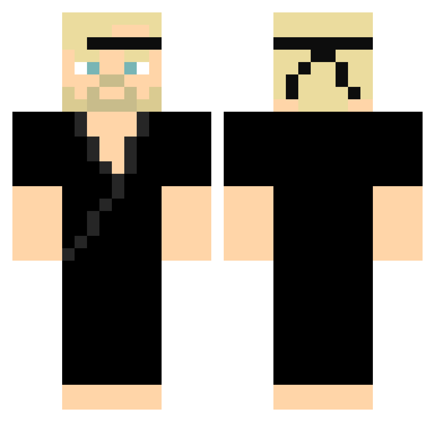 Jdfgl17 Minecraft skin, front and back view