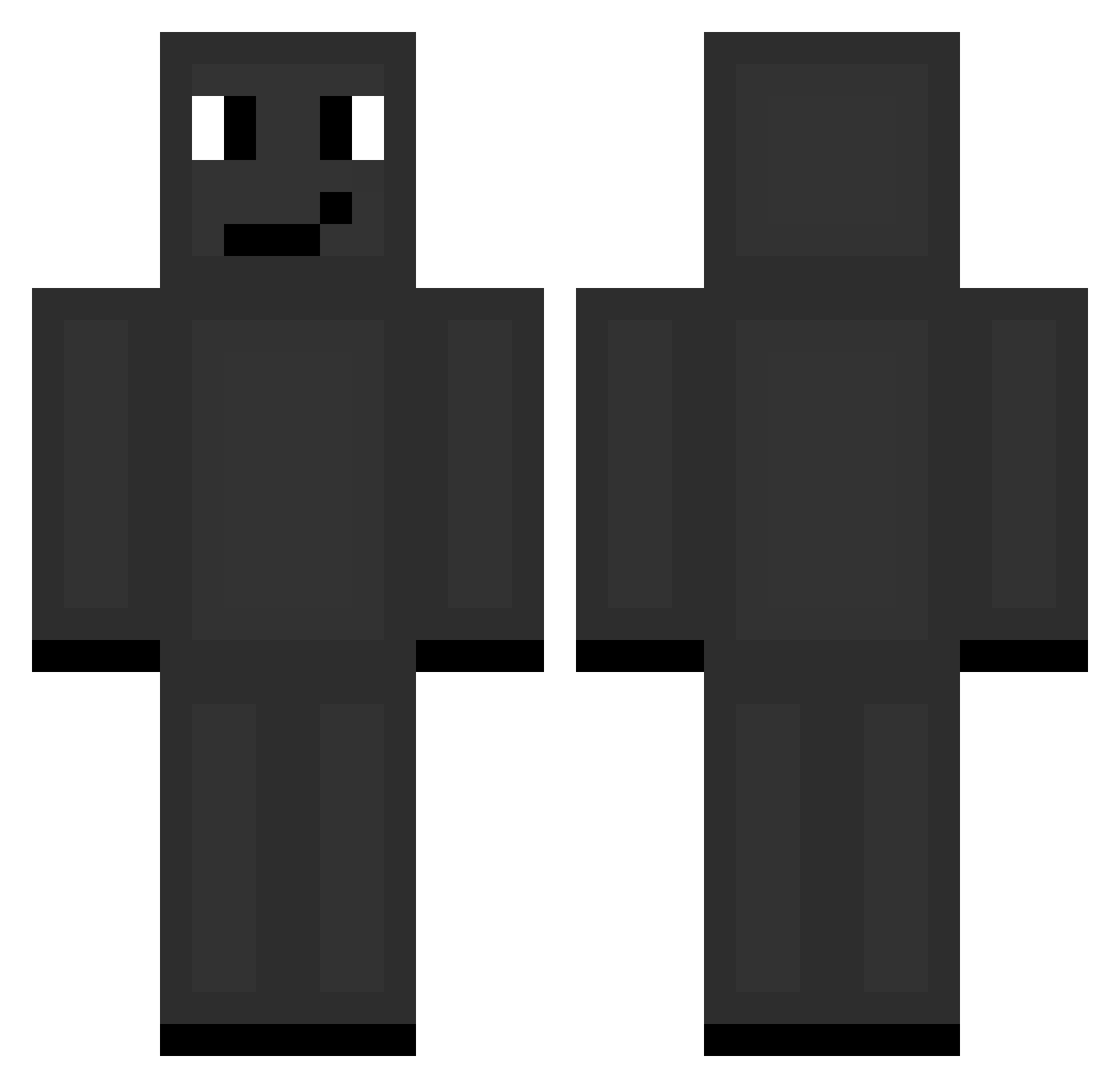 EIERSAFT_187 Minecraft skin, front and back view