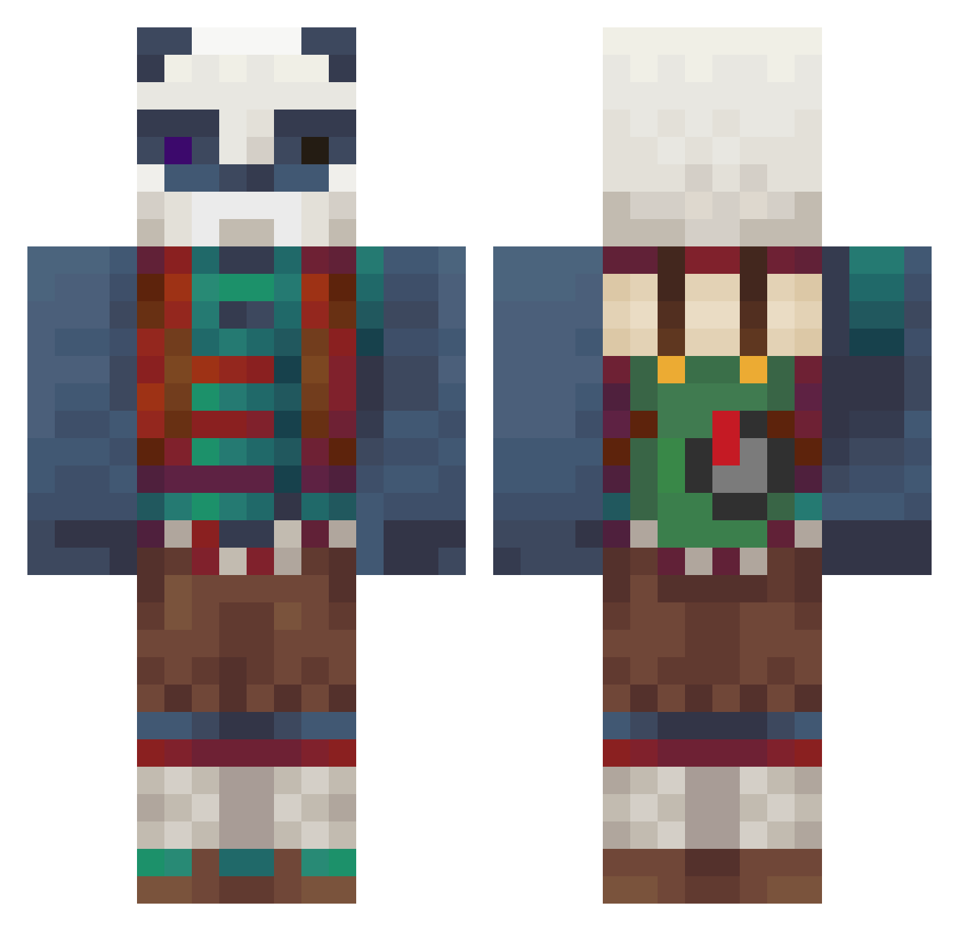 VastLyte Minecraft skin, front and back view