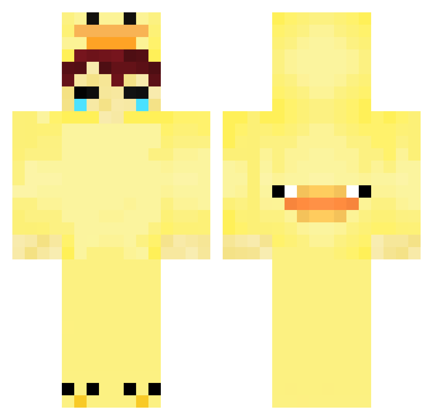 CookieTheDev_ Minecraft skin, front and back view