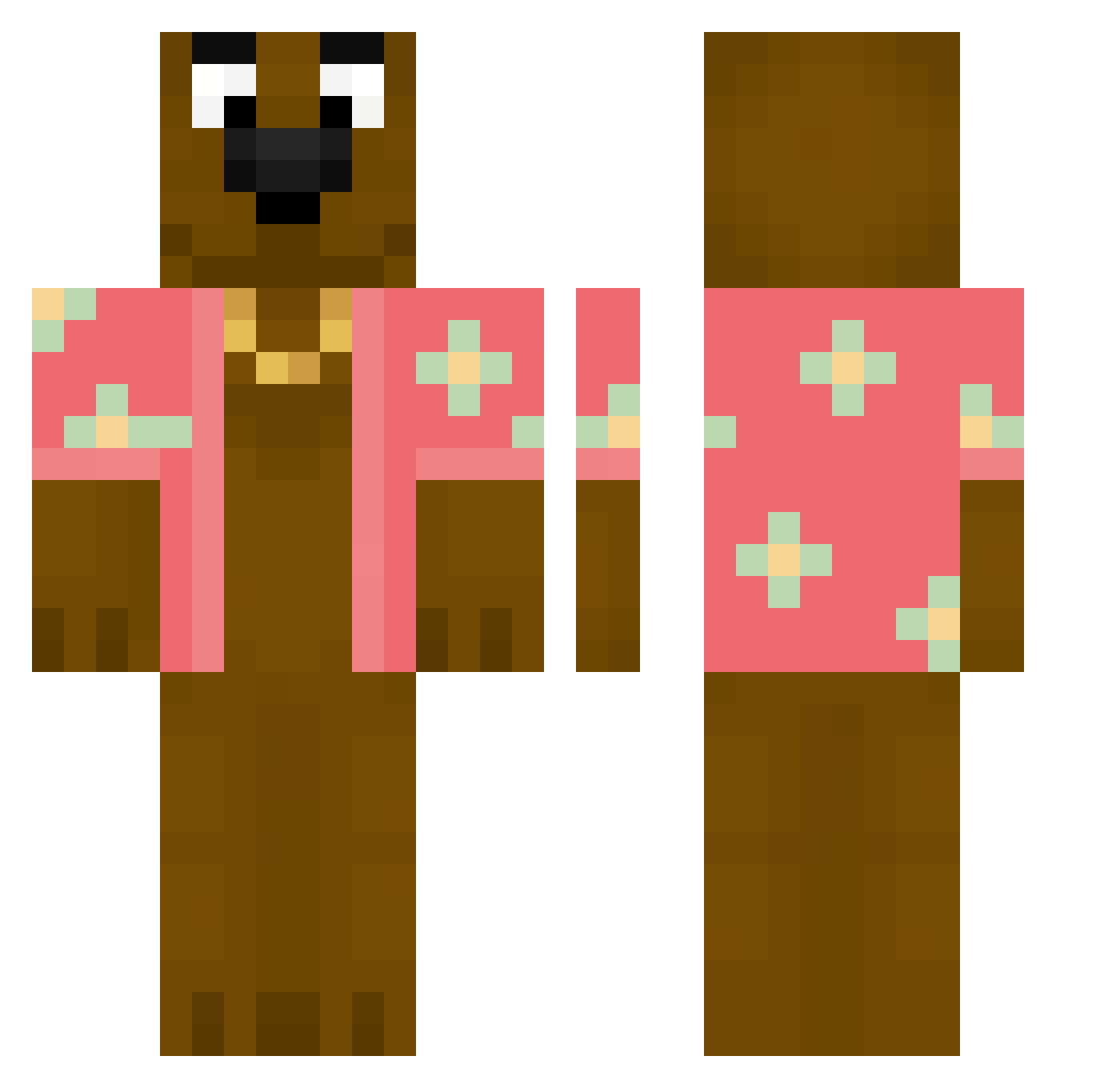 le_chien_prankeu Minecraft skin, front and back view