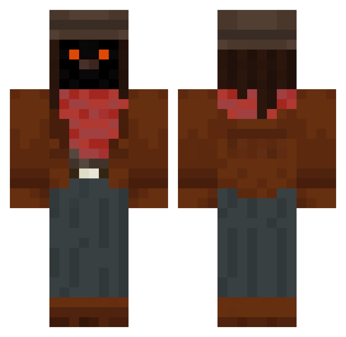 Destroyer_1997 Minecraft skin, front and back view