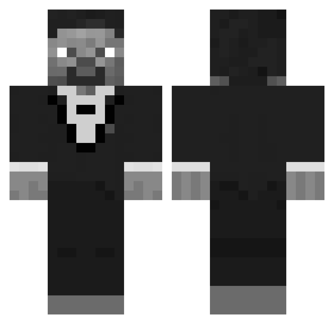 Tricolorlime Minecraft skin, front and back view