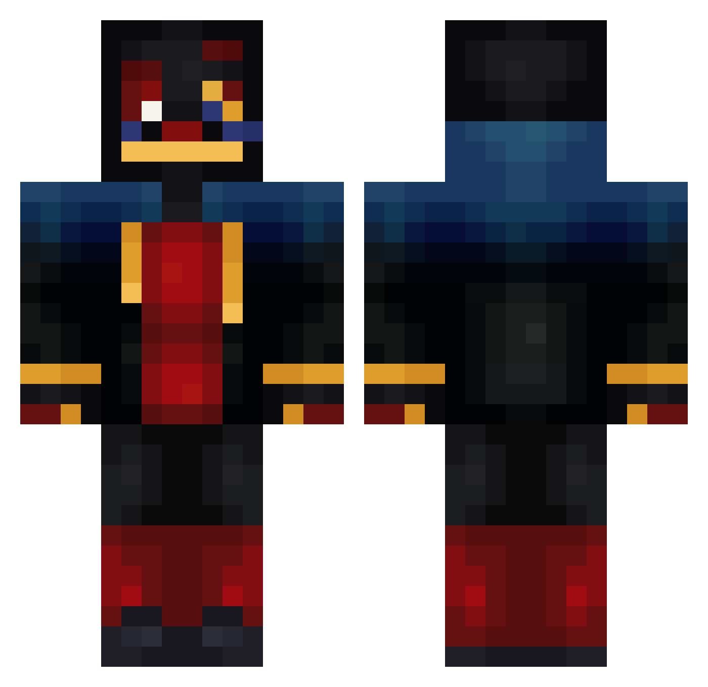 AlexeyRoflan Minecraft skin, front and back view