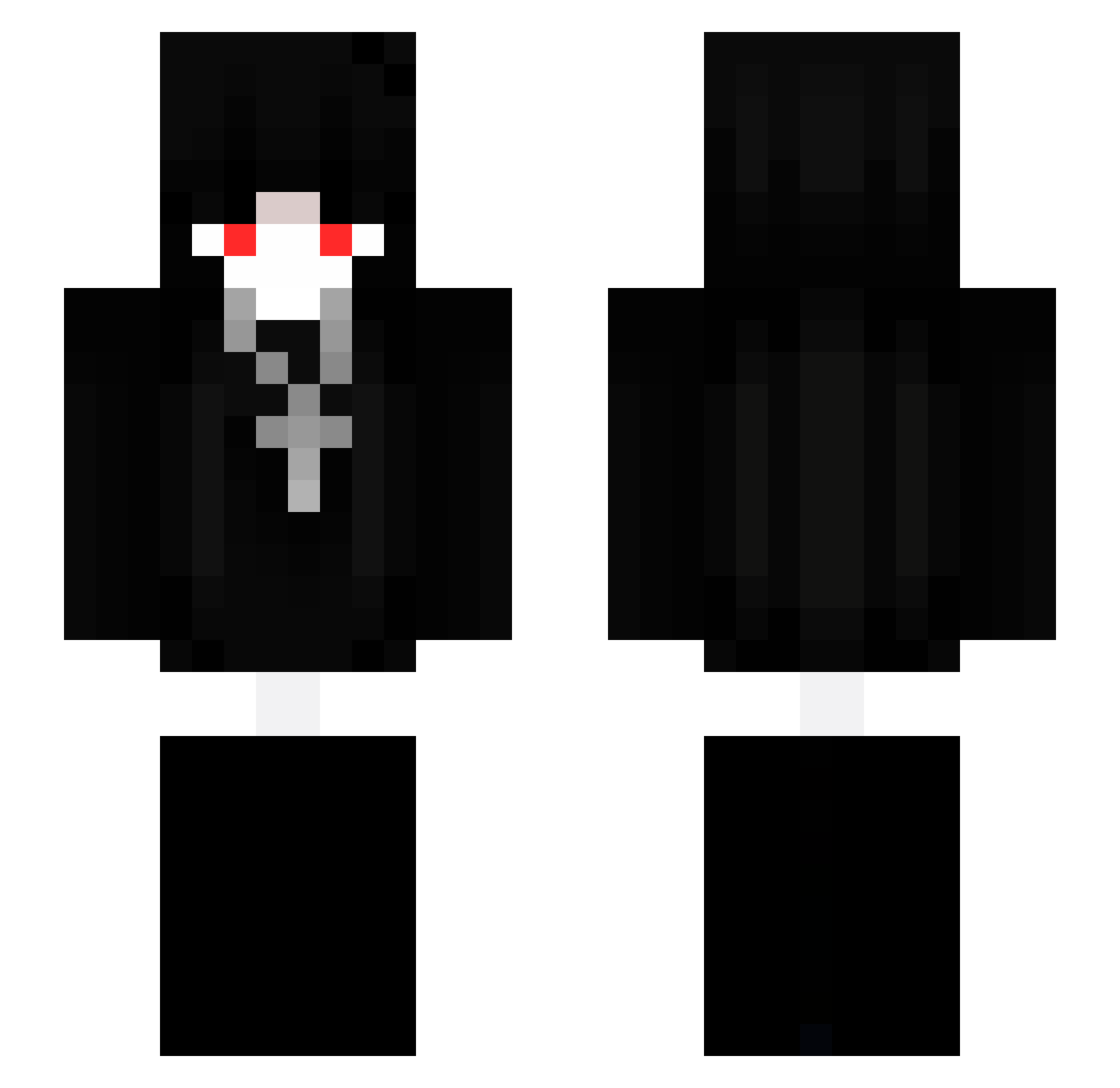 GCXDAWN Minecraft skin, front and back view