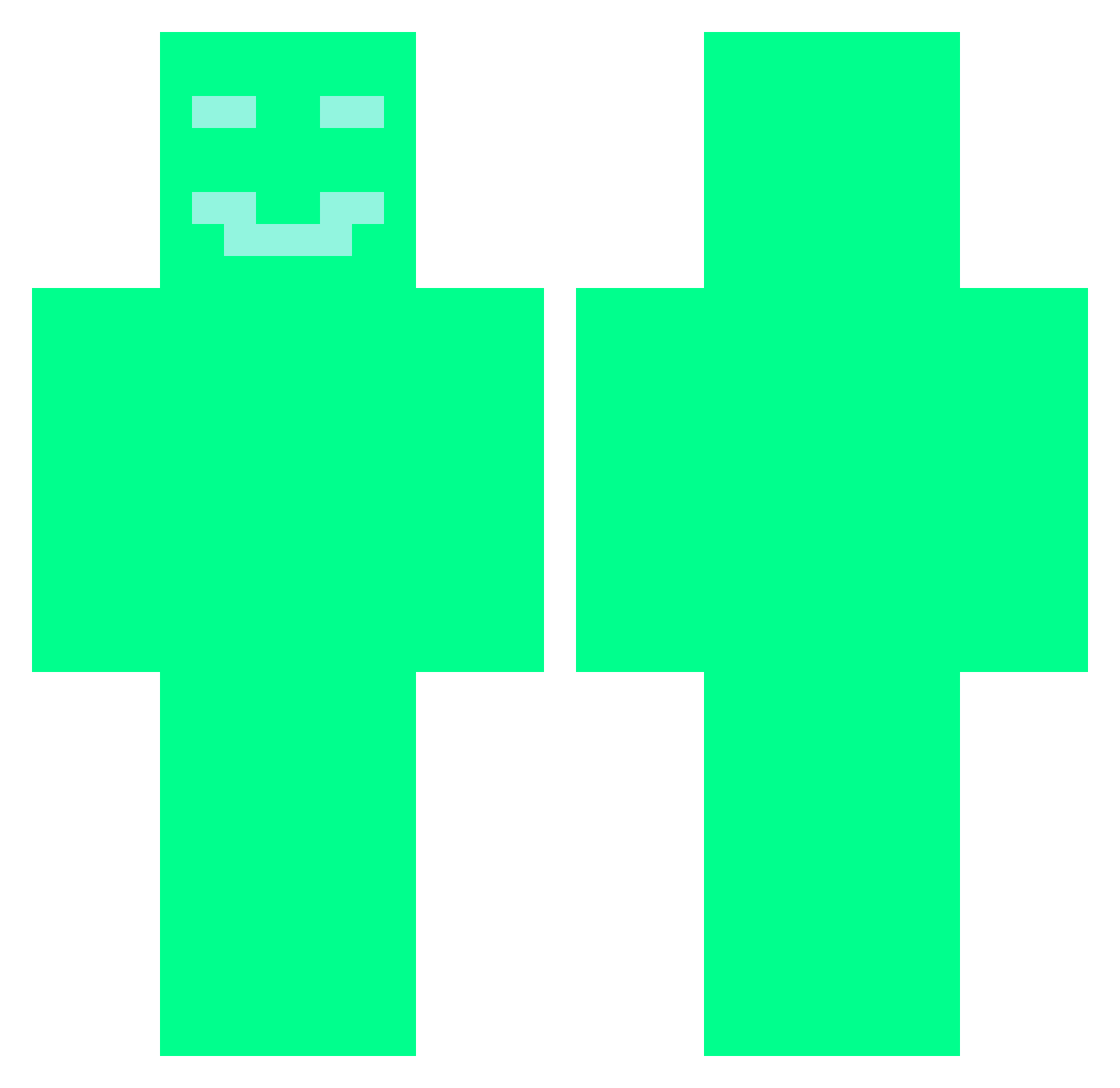 ImSoDizzy_ Minecraft skin, front and back view