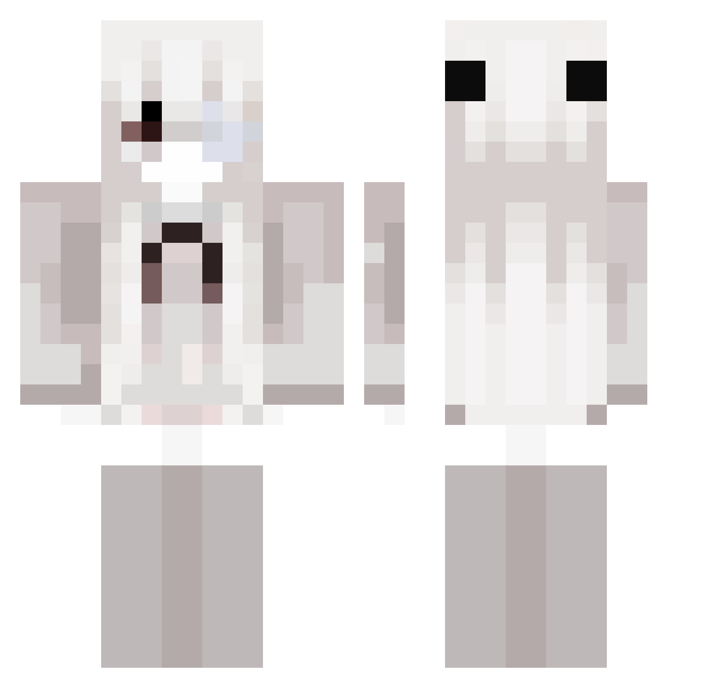 pako9 Minecraft skin, front and back view