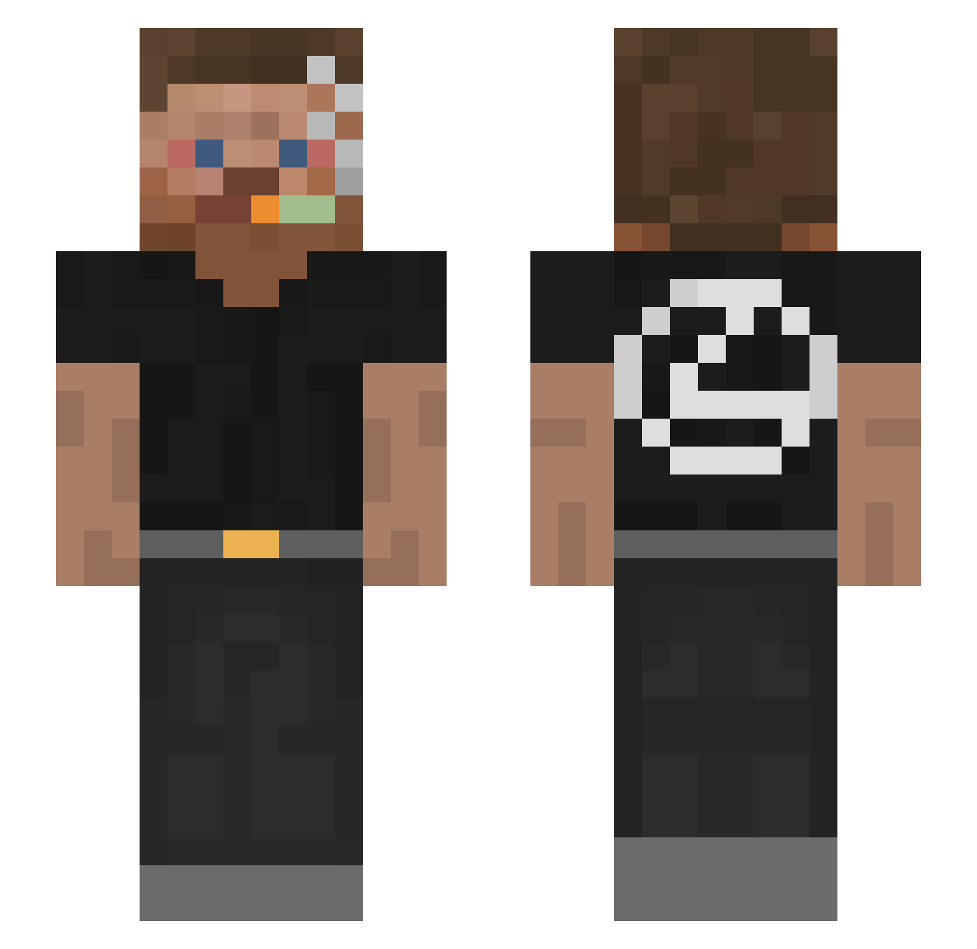 LexusEternal Minecraft skin, front and back view