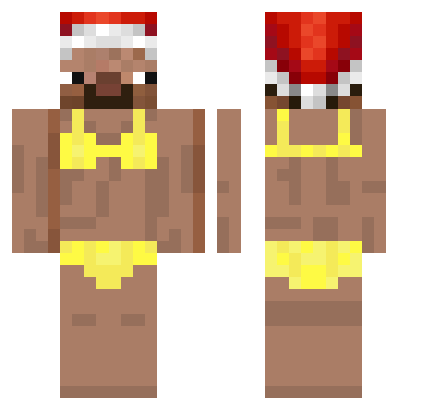 cwmp67 Minecraft skin, front and back view